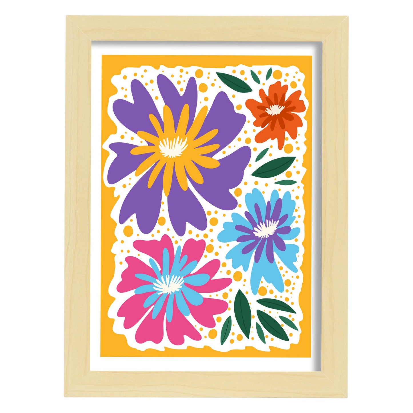 Lámina estética de Flores para diseño de hogar