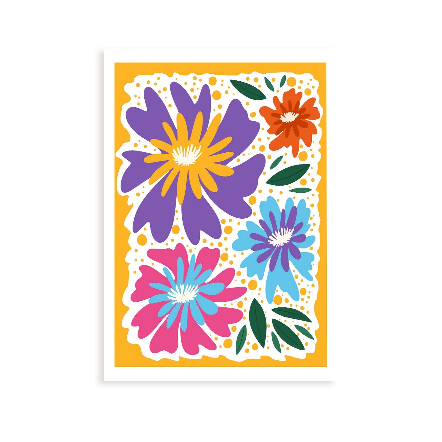 Lámina estética de Flores para diseño de hogar