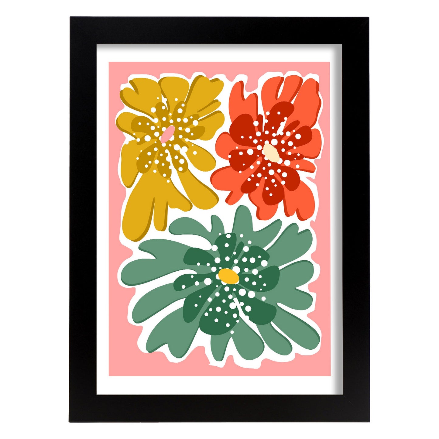 Lámina de Trío de Flores