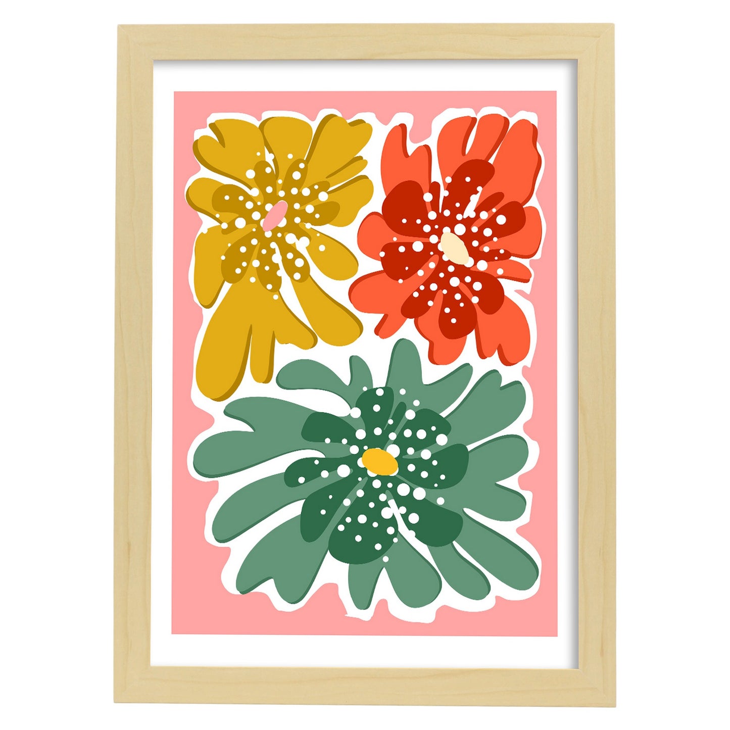 Lámina de Trío de Flores