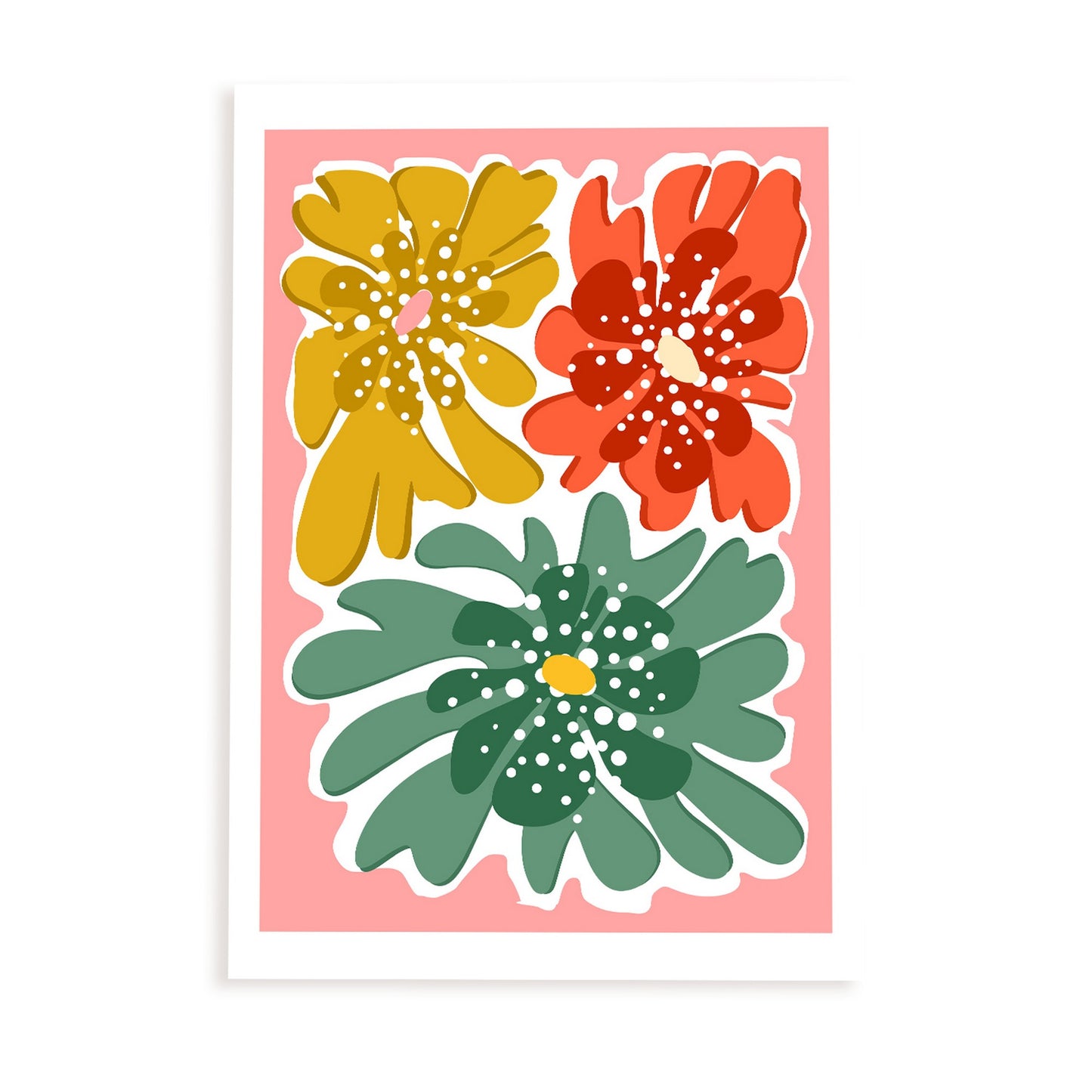 Lámina de Trío de Flores