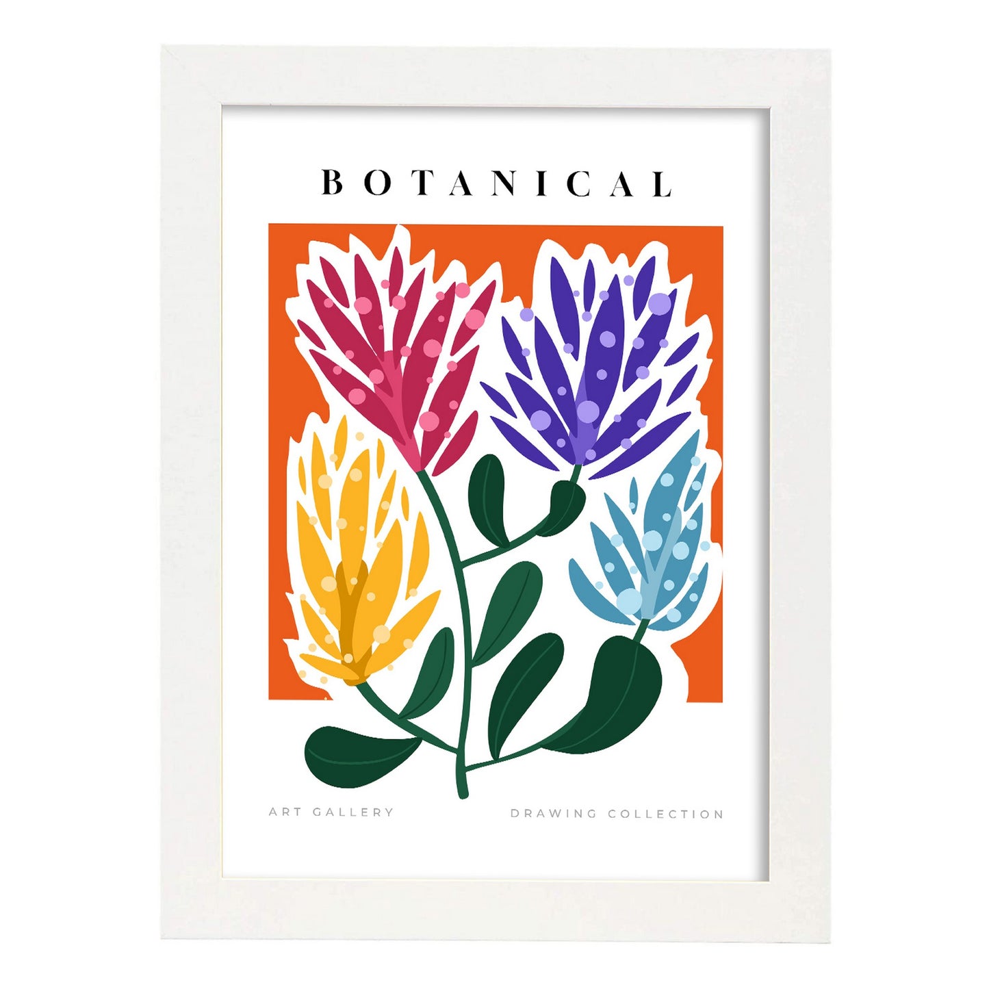 Lámina de Arte Botánico para Diseño de Hogar y Estampados de Pared Estéticos
