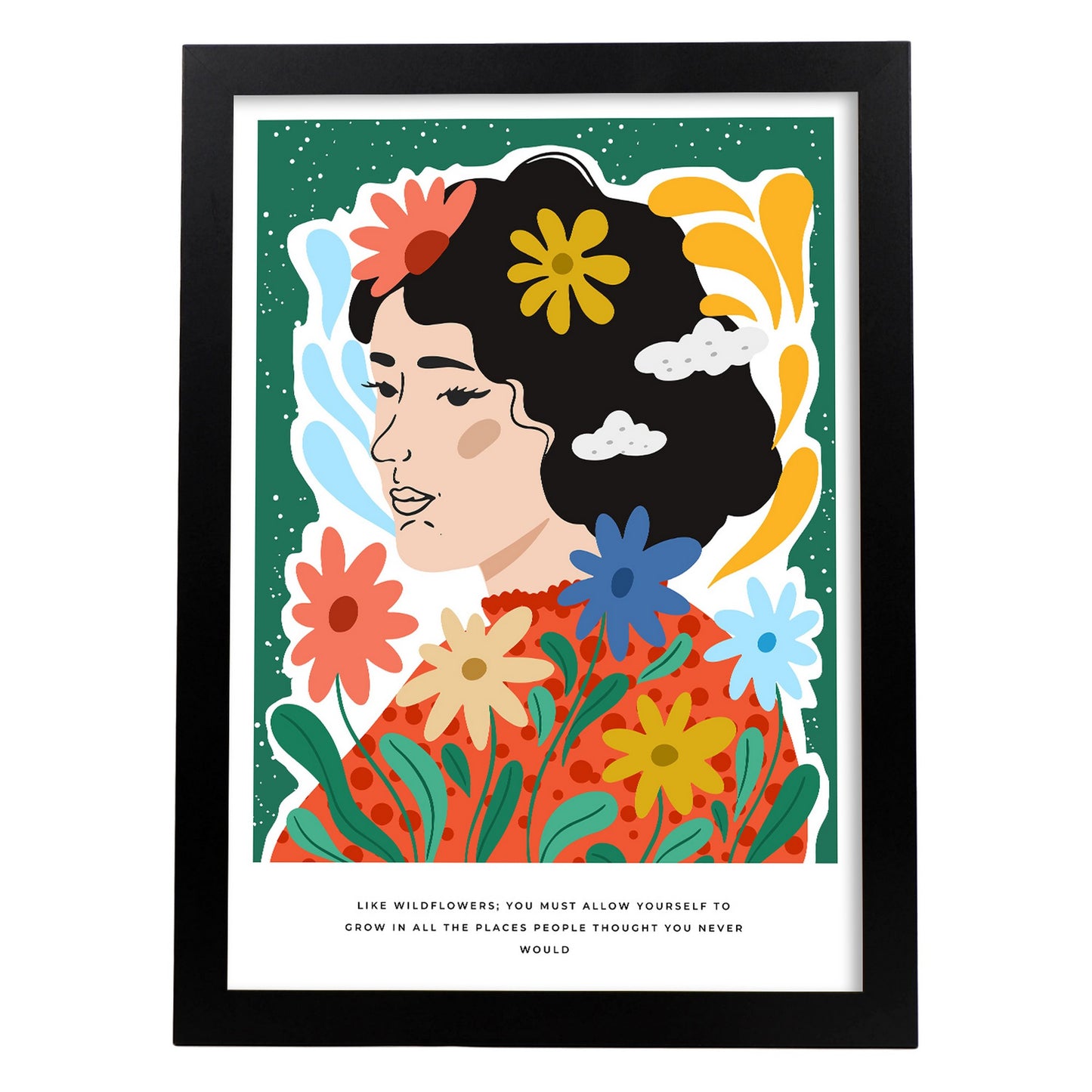 Lámina decorativa Permítete Crecer