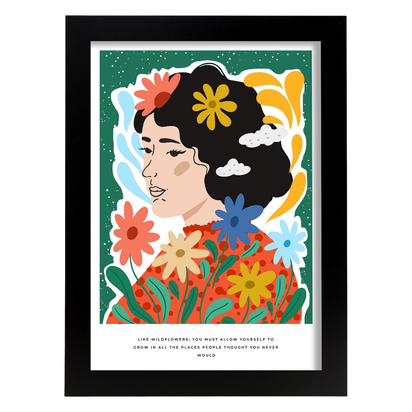 Lámina decorativa Permítete Crecer