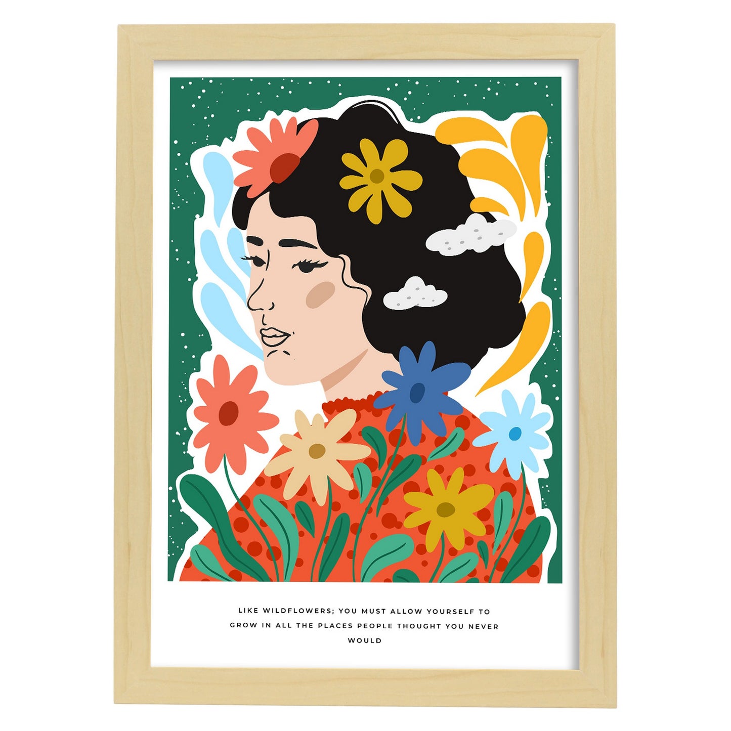 Lámina decorativa Permítete Crecer