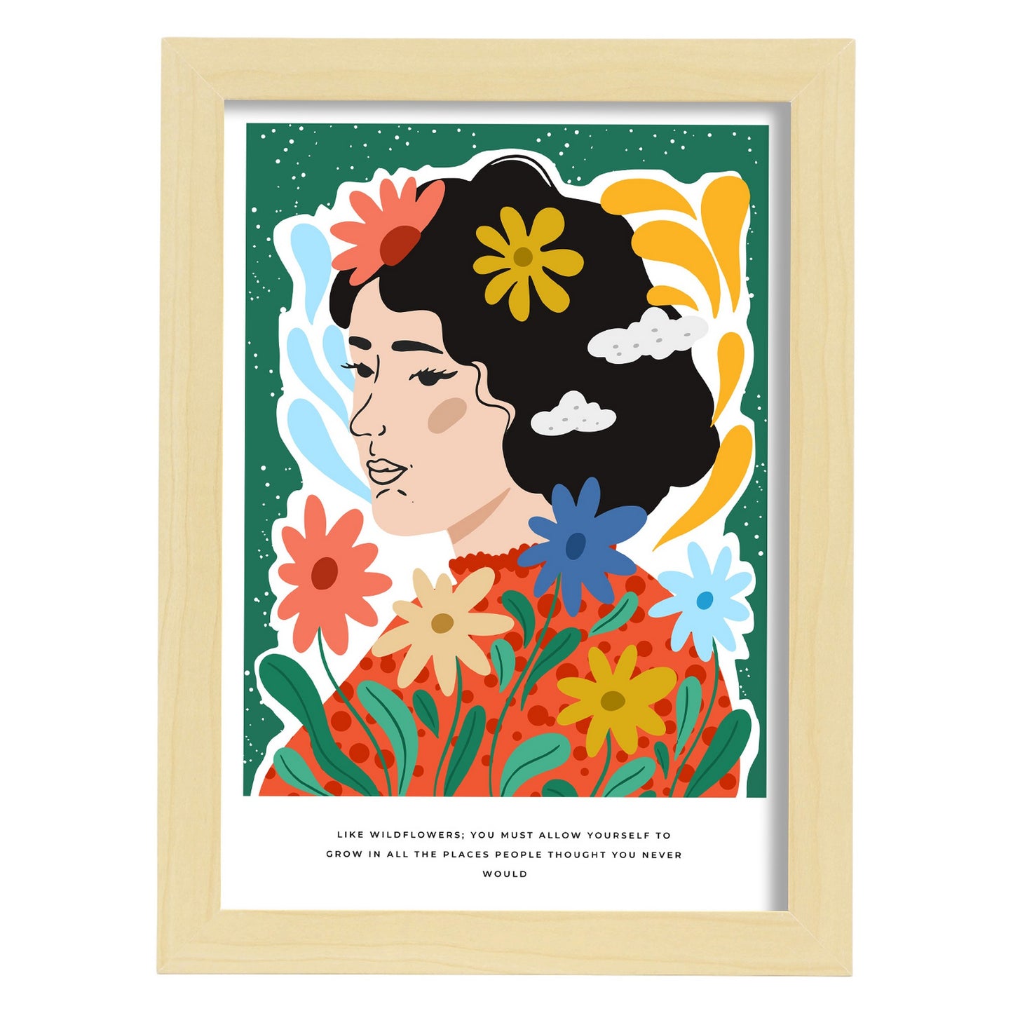 Lámina decorativa Permítete Crecer