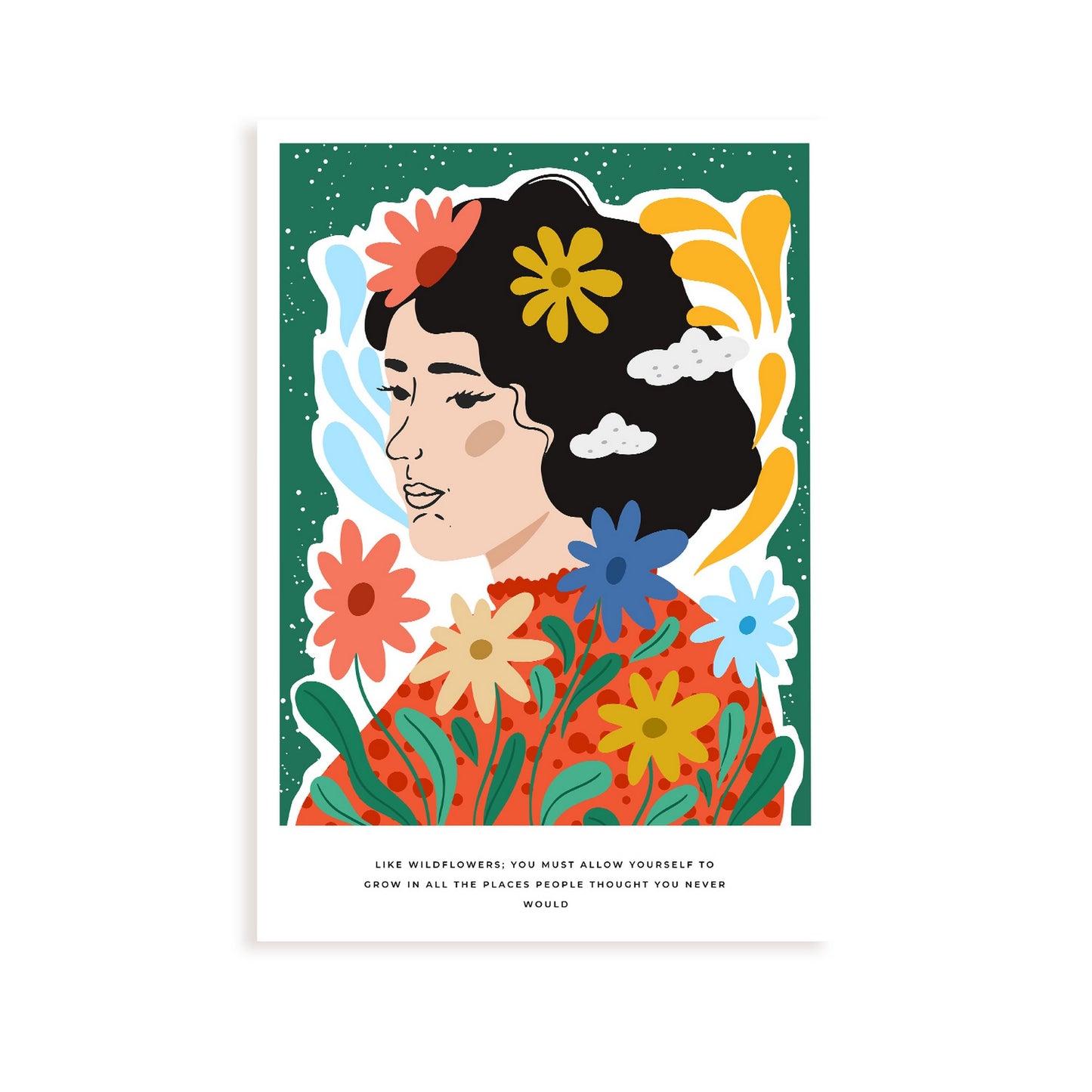 Lámina decorativa Permítete Crecer