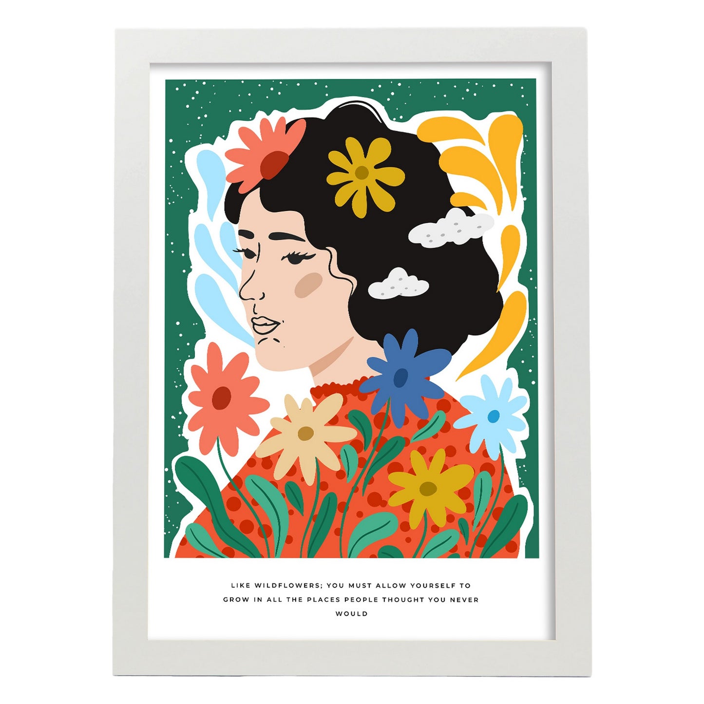 Lámina decorativa Permítete Crecer