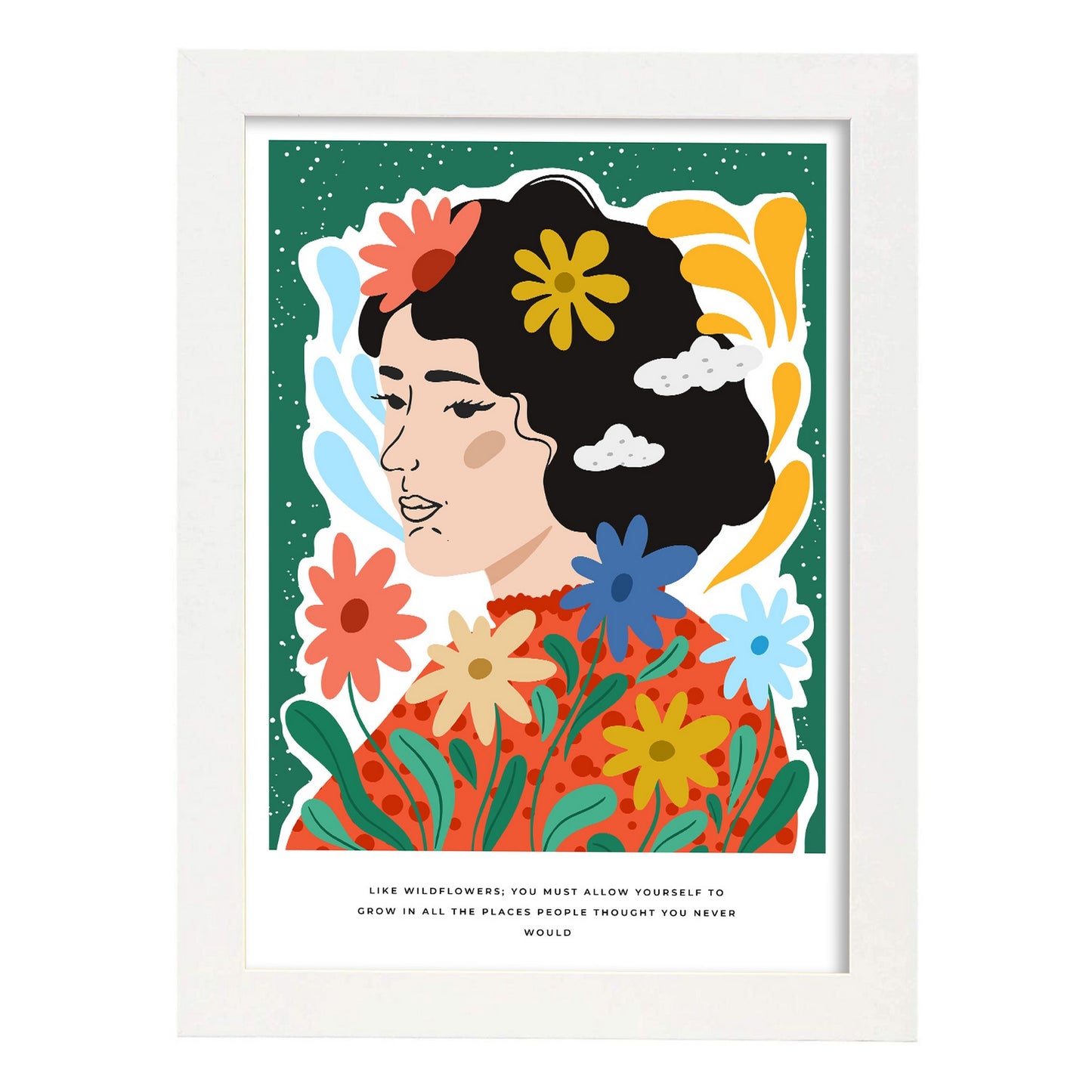 Lámina decorativa Permítete Crecer