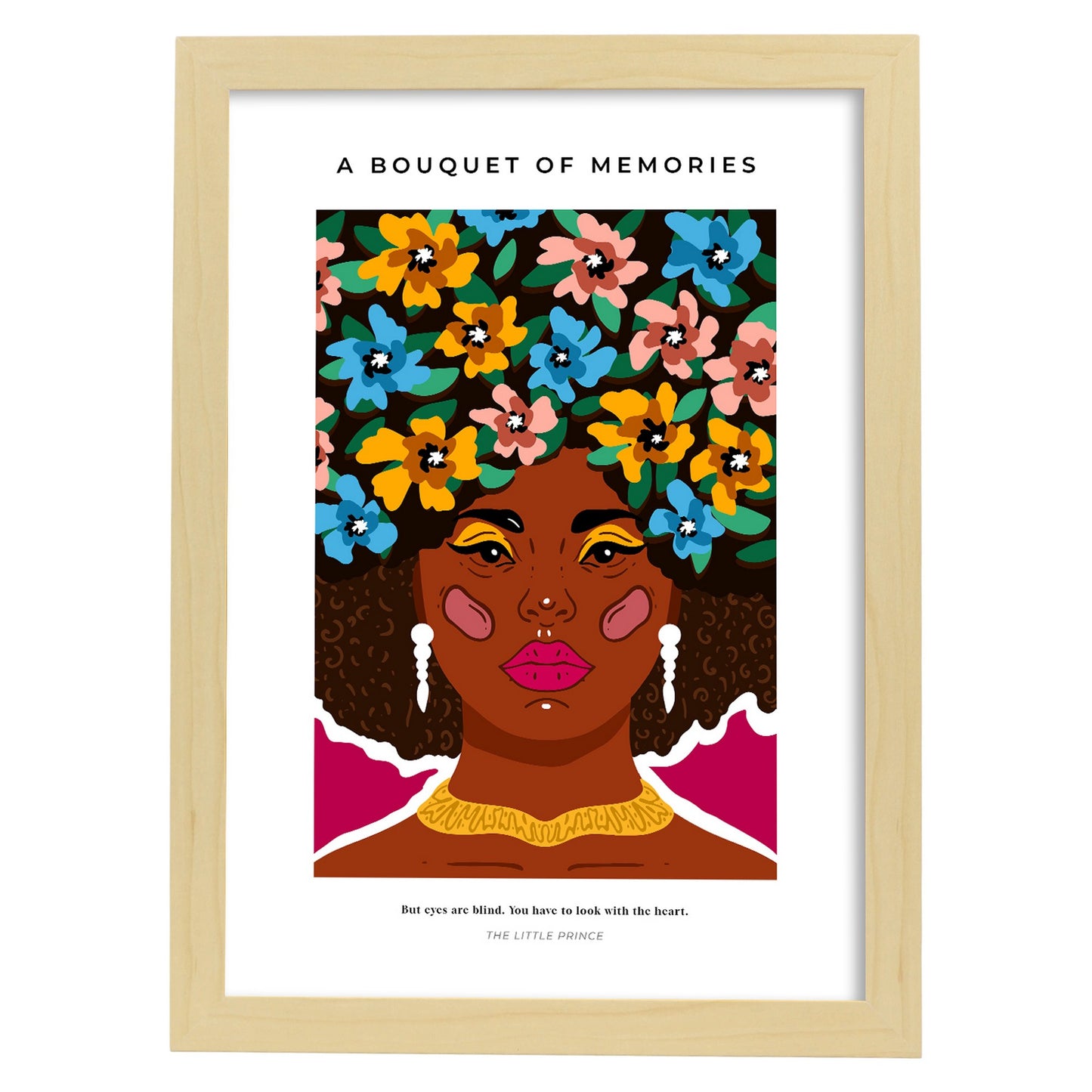 Lámina de Arte Estético Un Ramo de Recuerdos