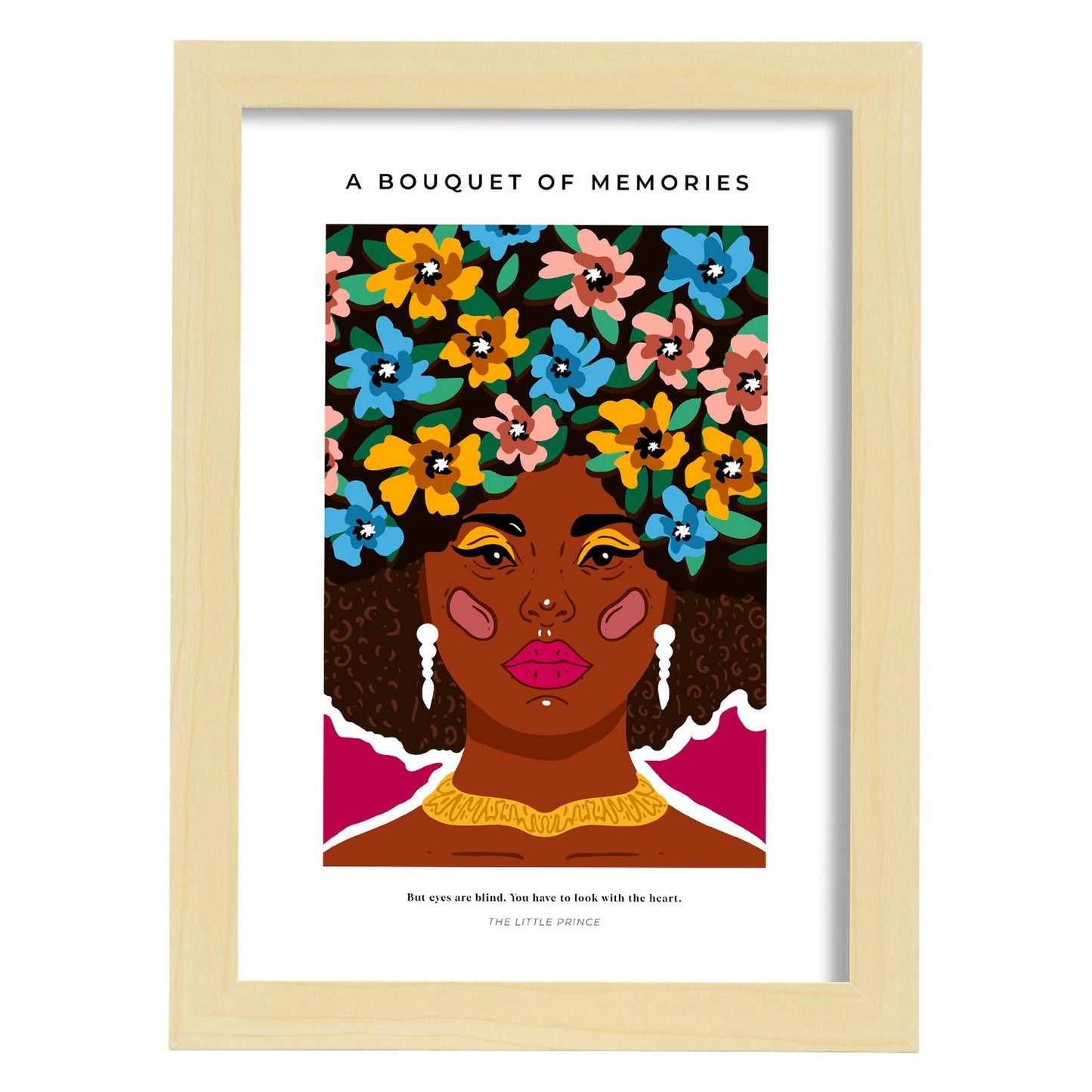 Lámina de Arte Estético Un Ramo de Recuerdos