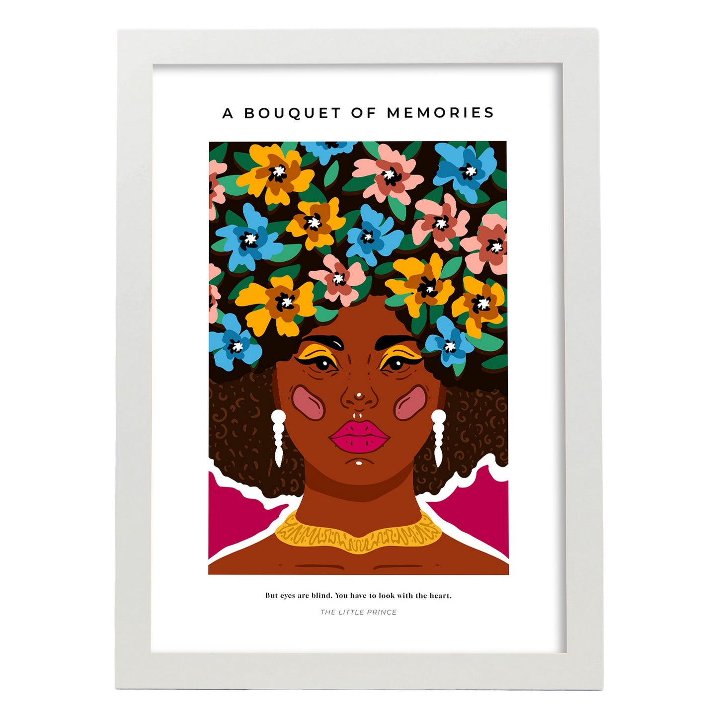 Lámina de Arte Estético Un Ramo de Recuerdos