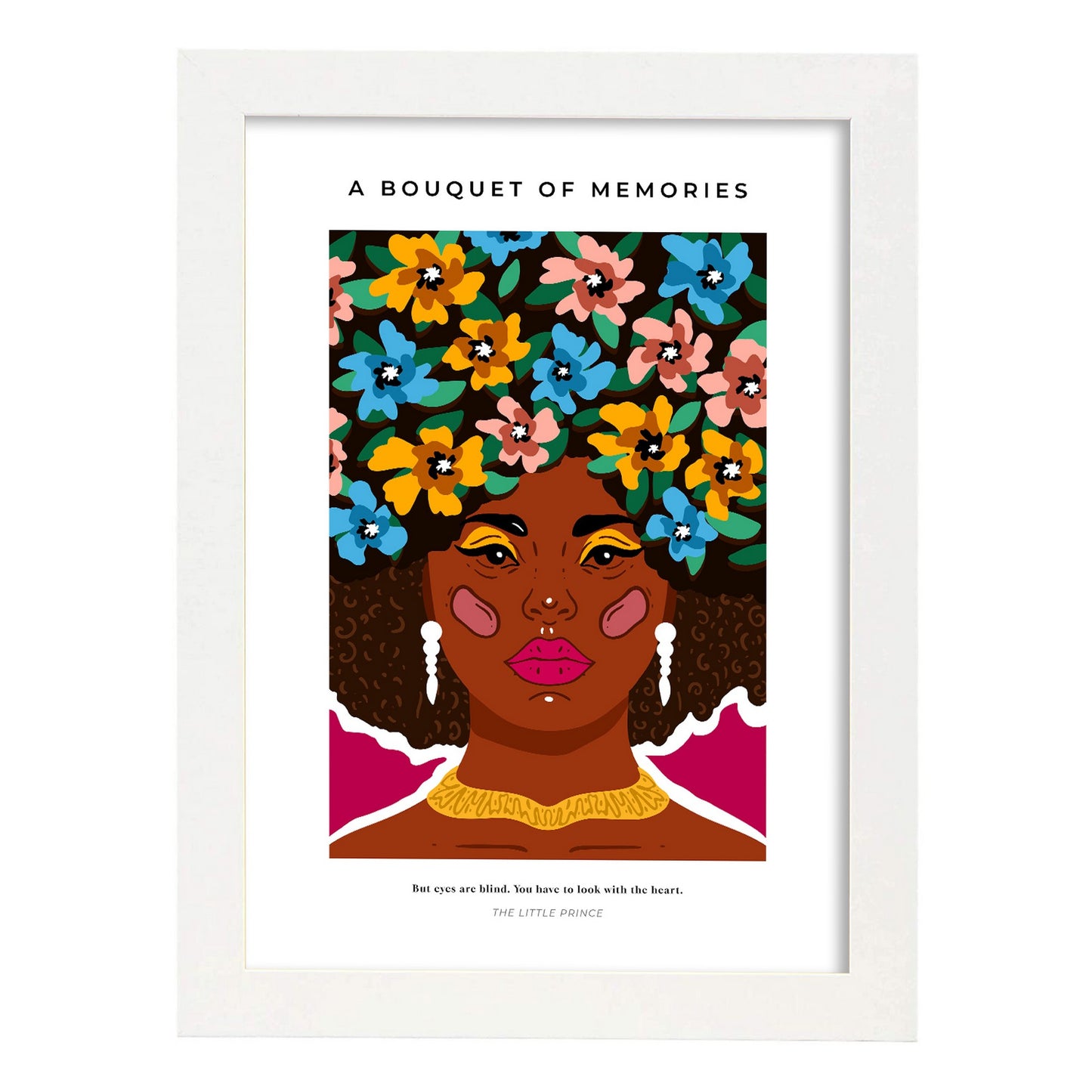 Lámina de Arte Estético Un Ramo de Recuerdos