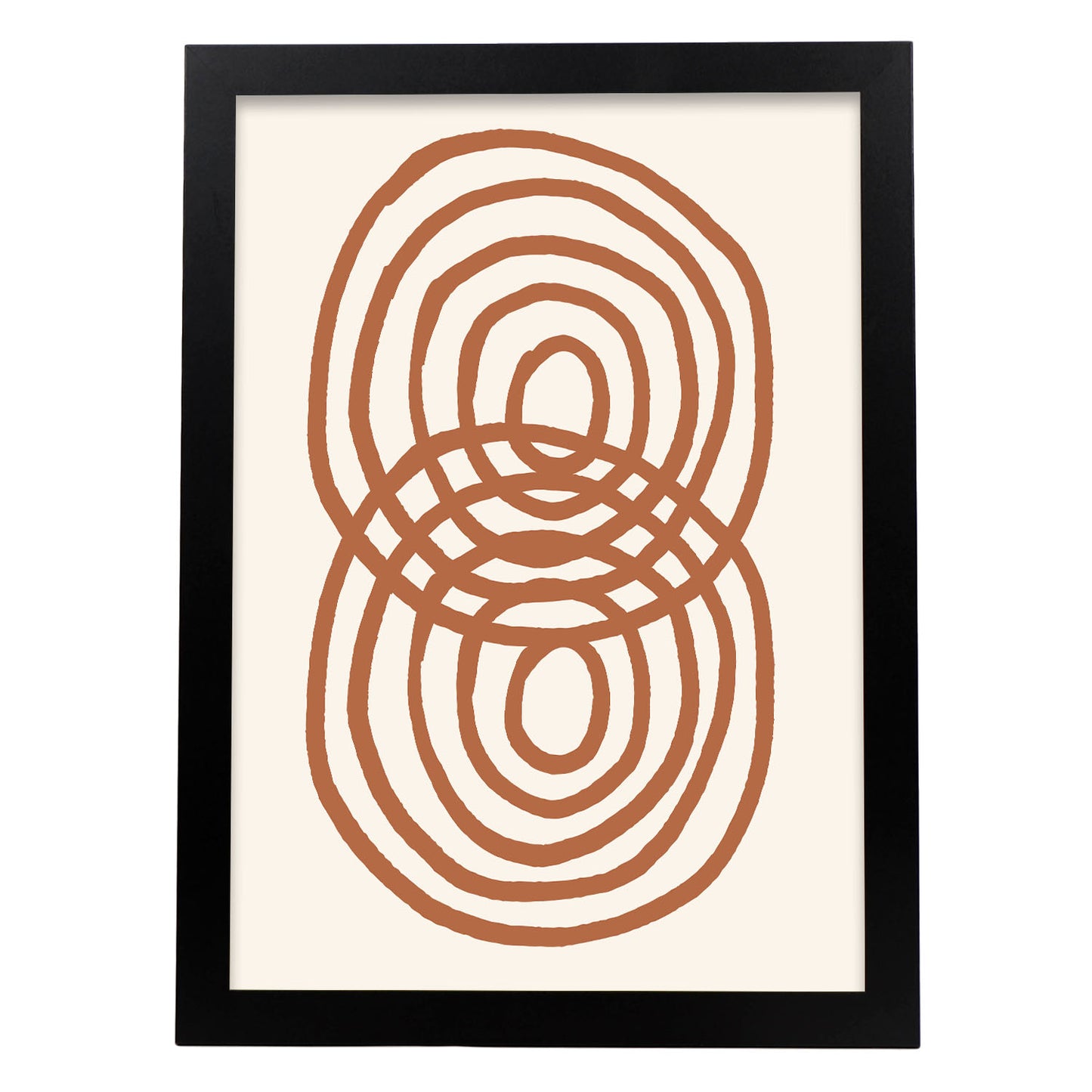 Lámina Nacnic Bucle de Ringlet Inspirado en Matisse