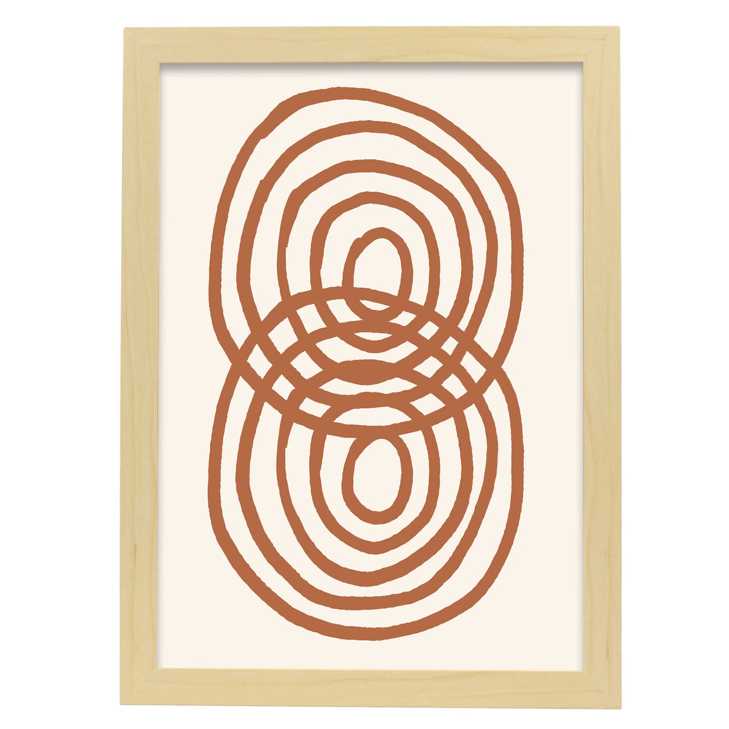 Lámina Nacnic Bucle de Ringlet Inspirado en Matisse