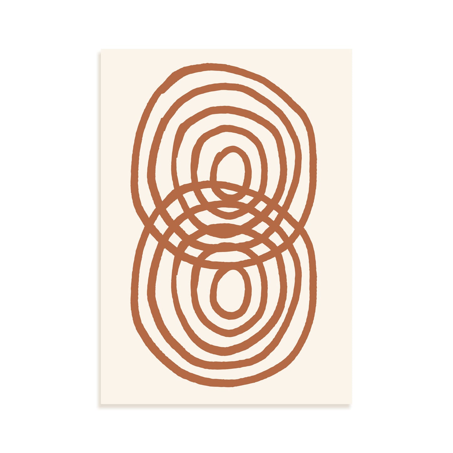 Lámina Nacnic Bucle de Ringlet Inspirado en Matisse
