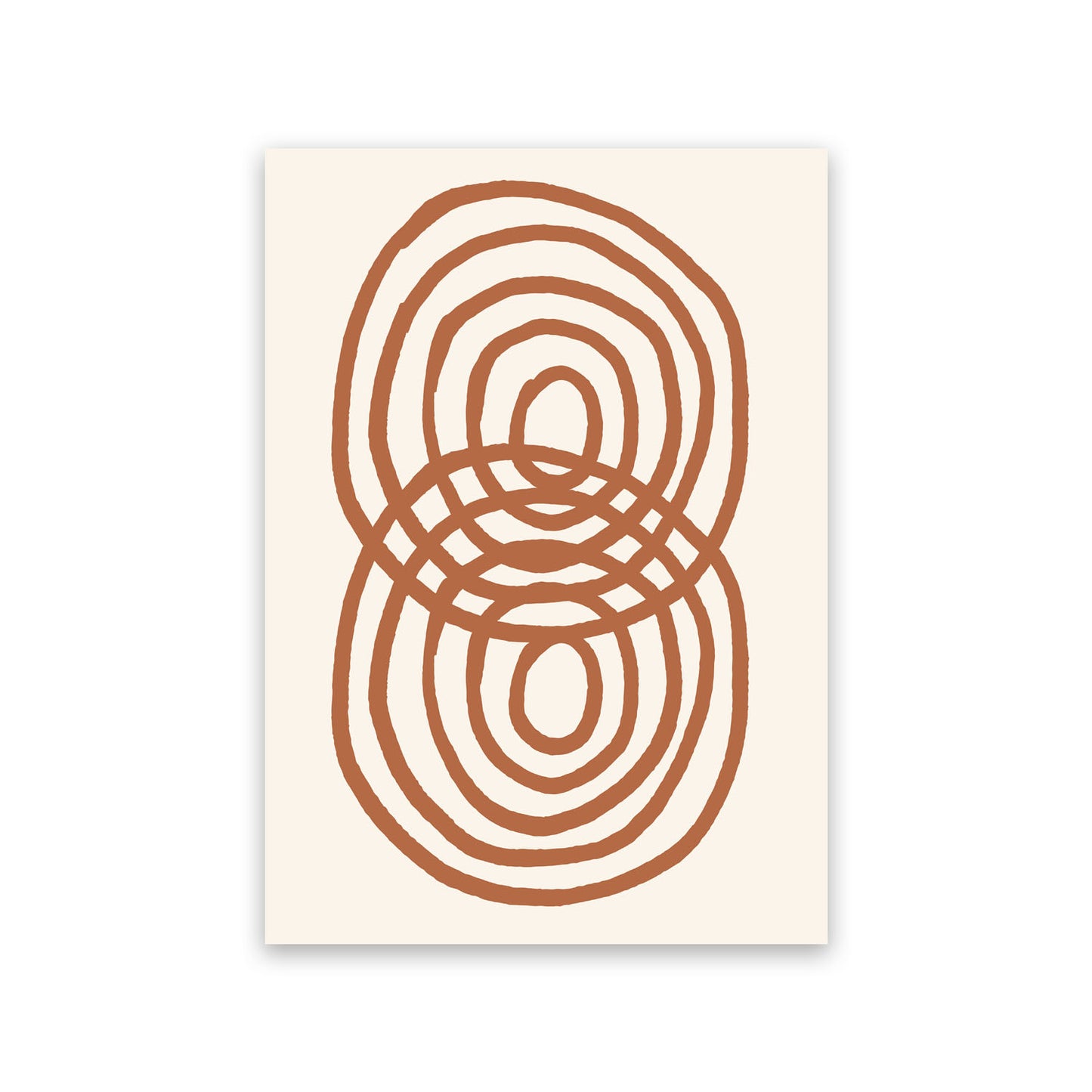 Lámina Nacnic Bucle de Ringlet Inspirado en Matisse