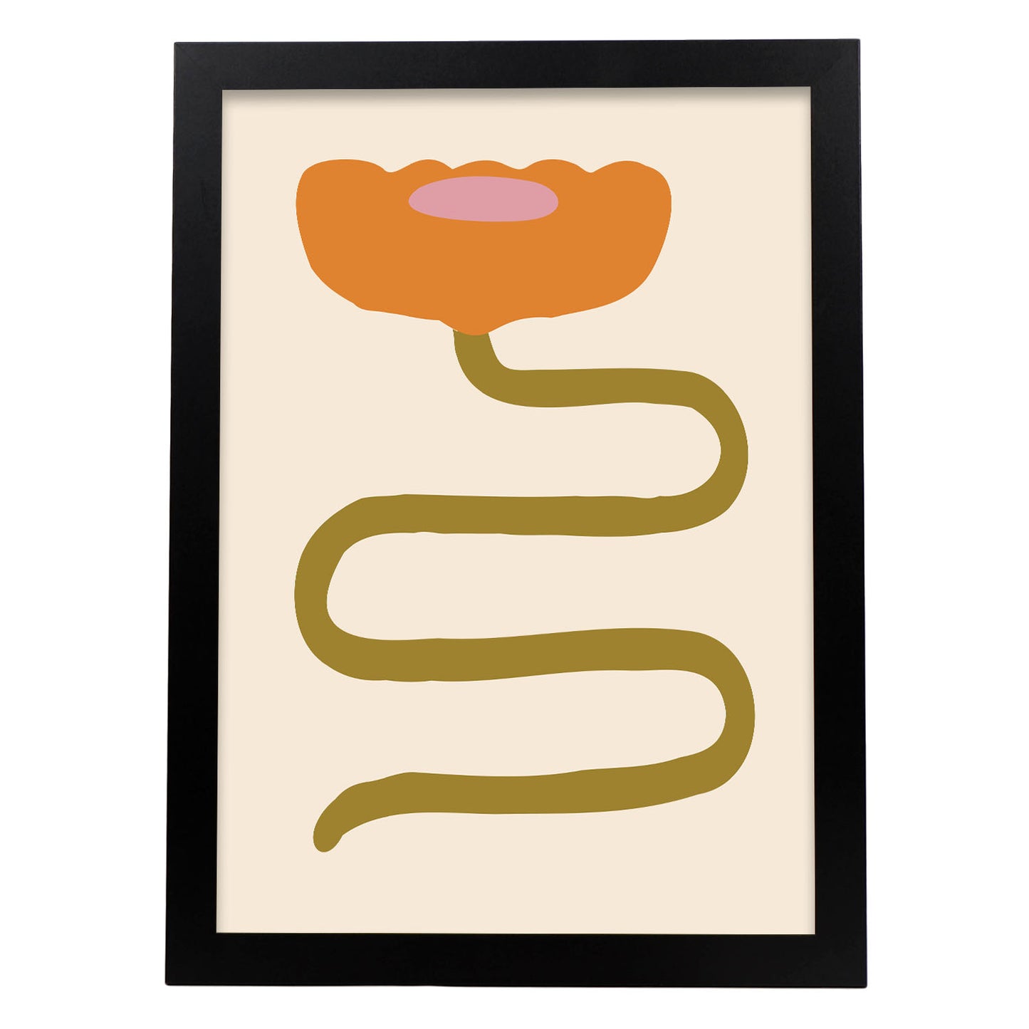 Nacnic Flor Lamina Inspirada en Matisse