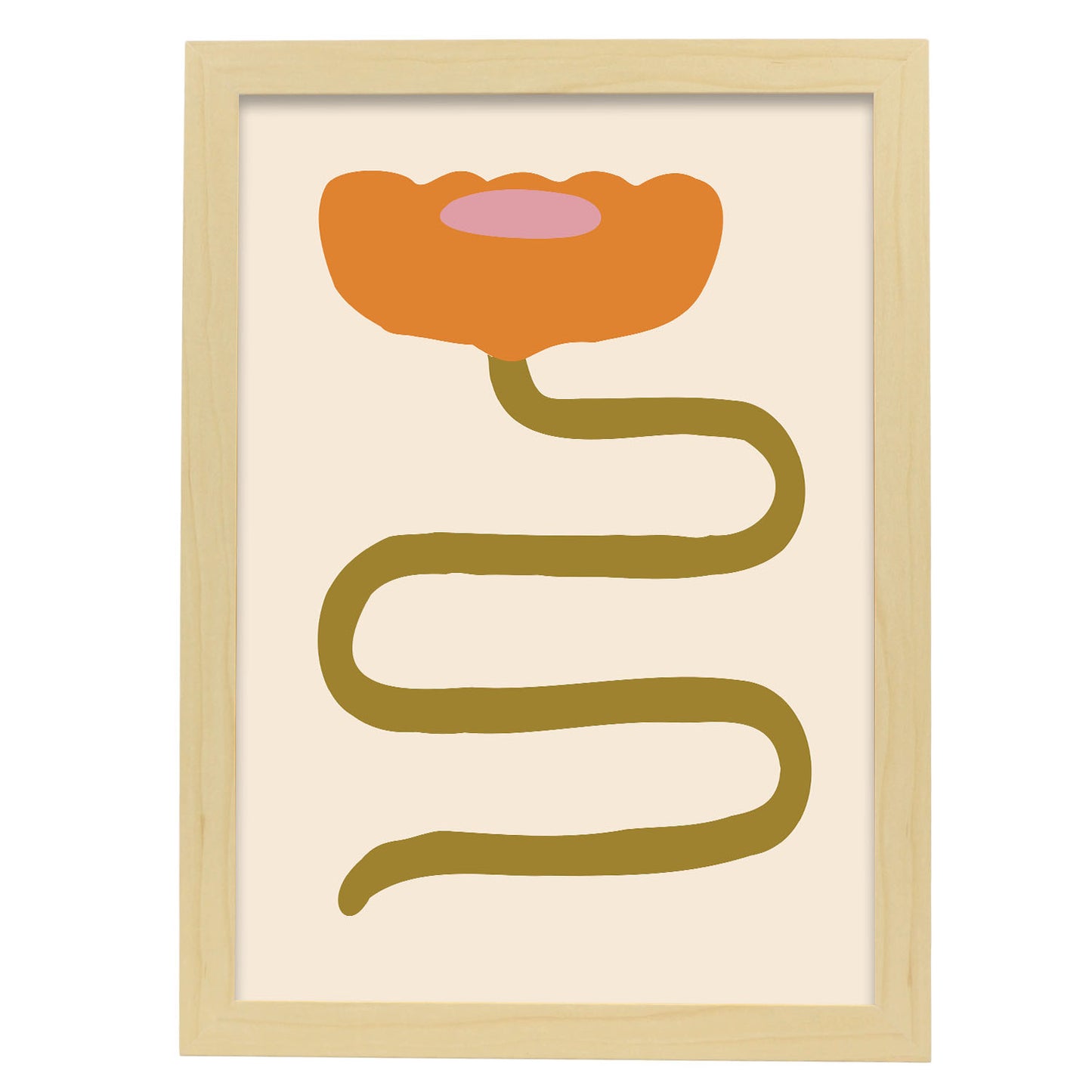 Nacnic Flor Lamina Inspirada en Matisse