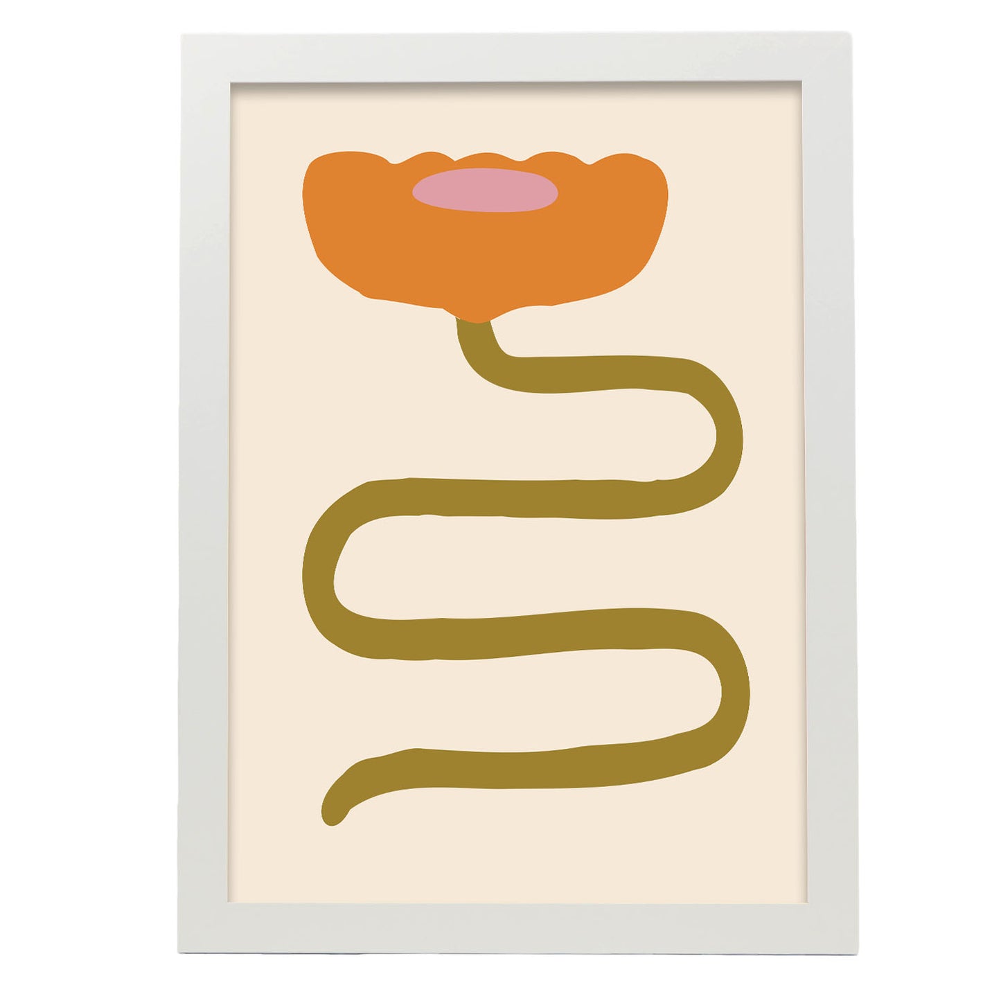 Nacnic Flor Lamina Inspirada en Matisse