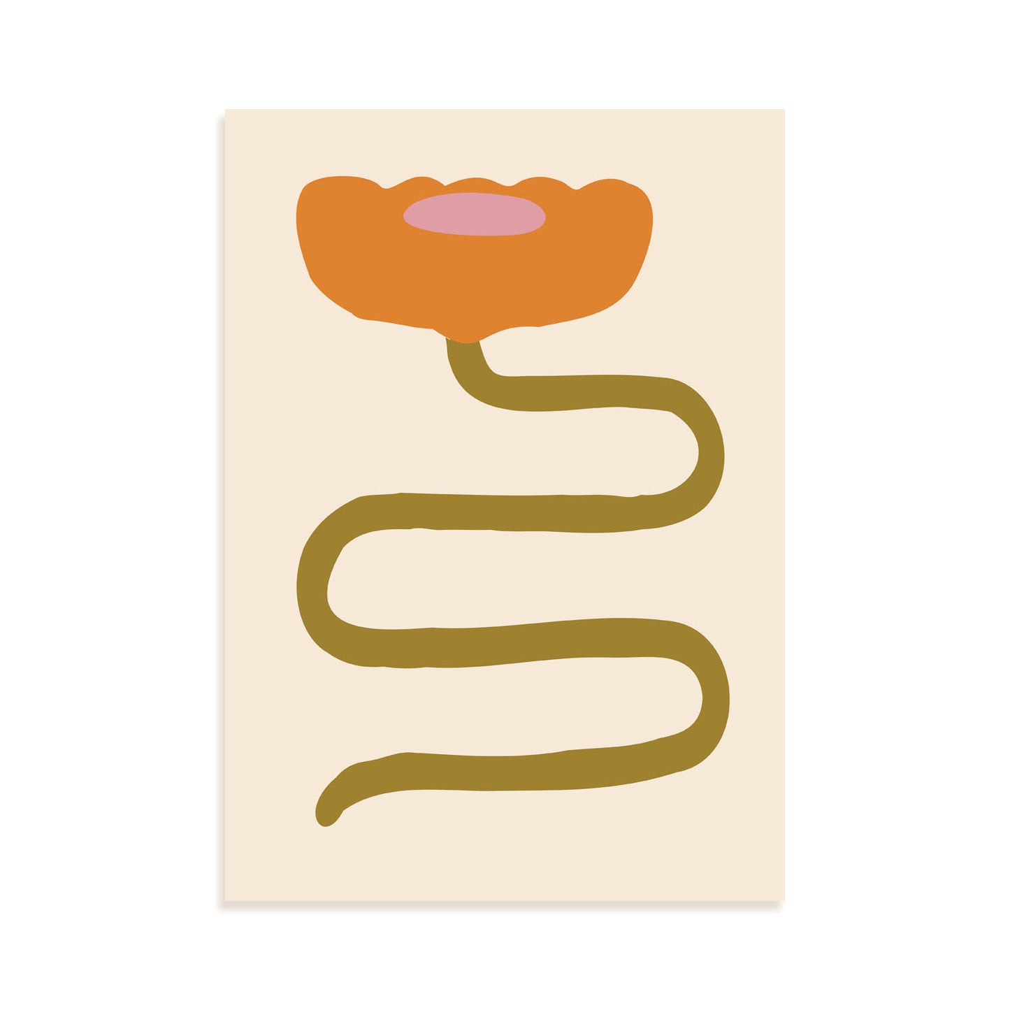 Nacnic Flor Lamina Inspirada en Matisse