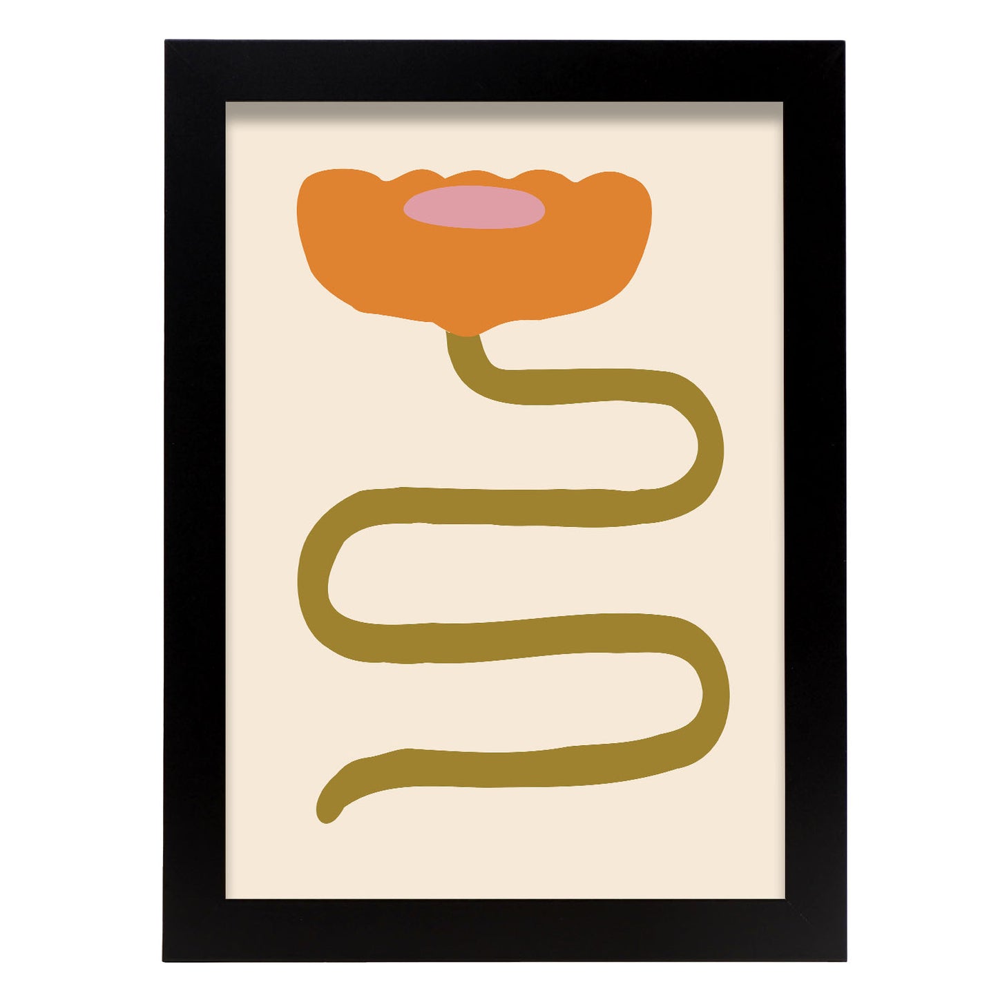 Nacnic Flor Lamina Inspirada en Matisse