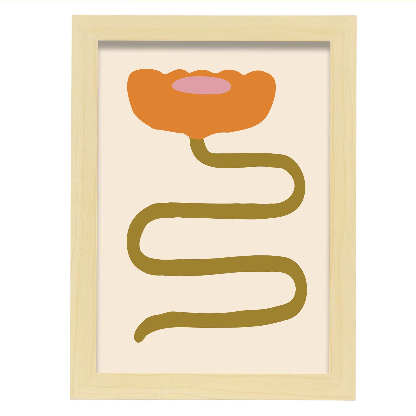 Nacnic Flor Lamina Inspirada en Matisse