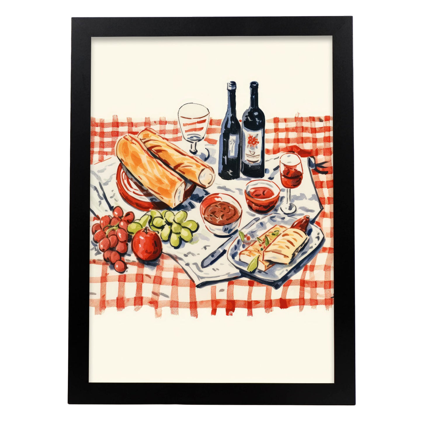 Nacnic Lámina Decorativa de Comidas Saladas