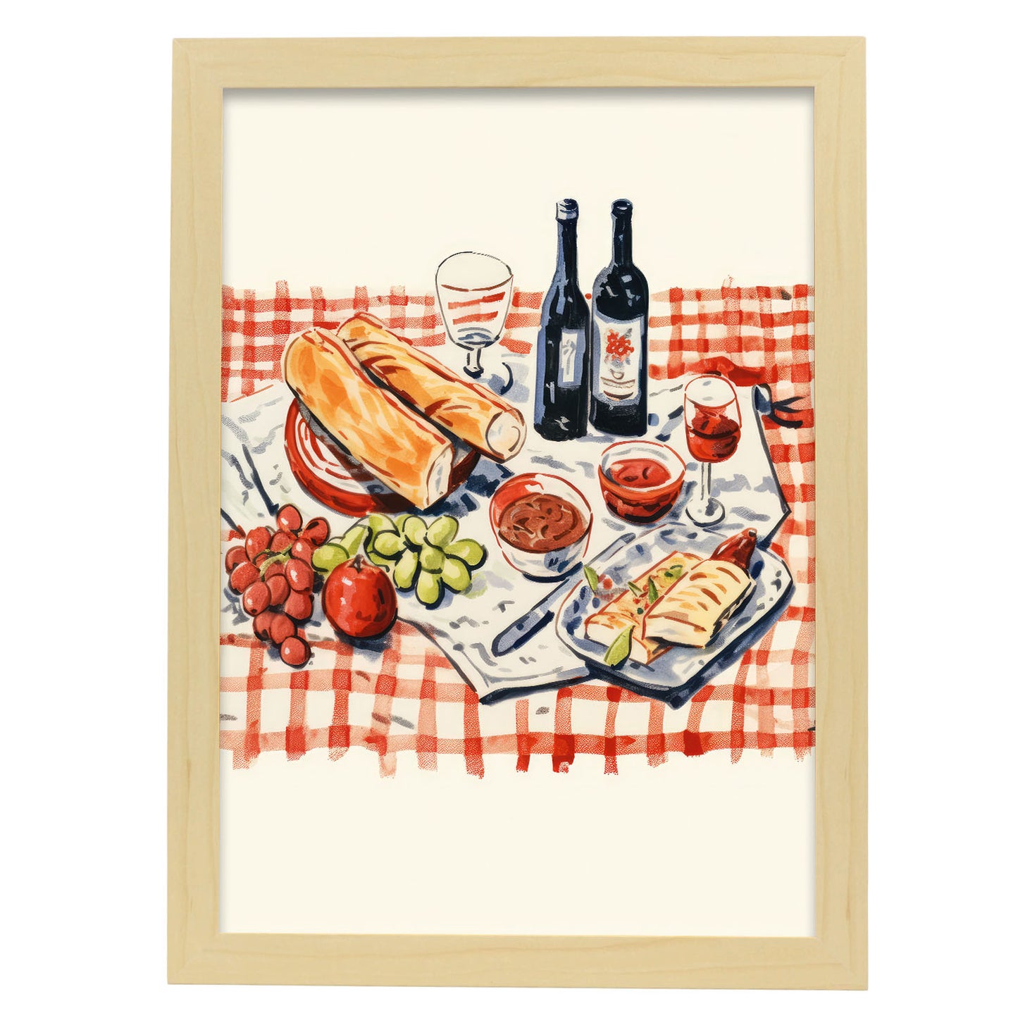 Nacnic Lámina Decorativa de Comidas Saladas