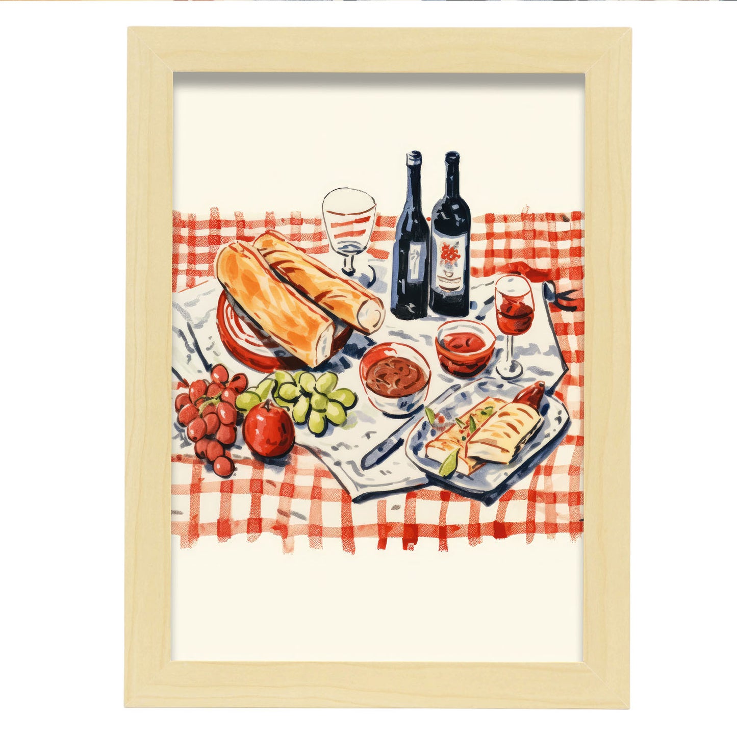 Nacnic Lámina Decorativa de Comidas Saladas