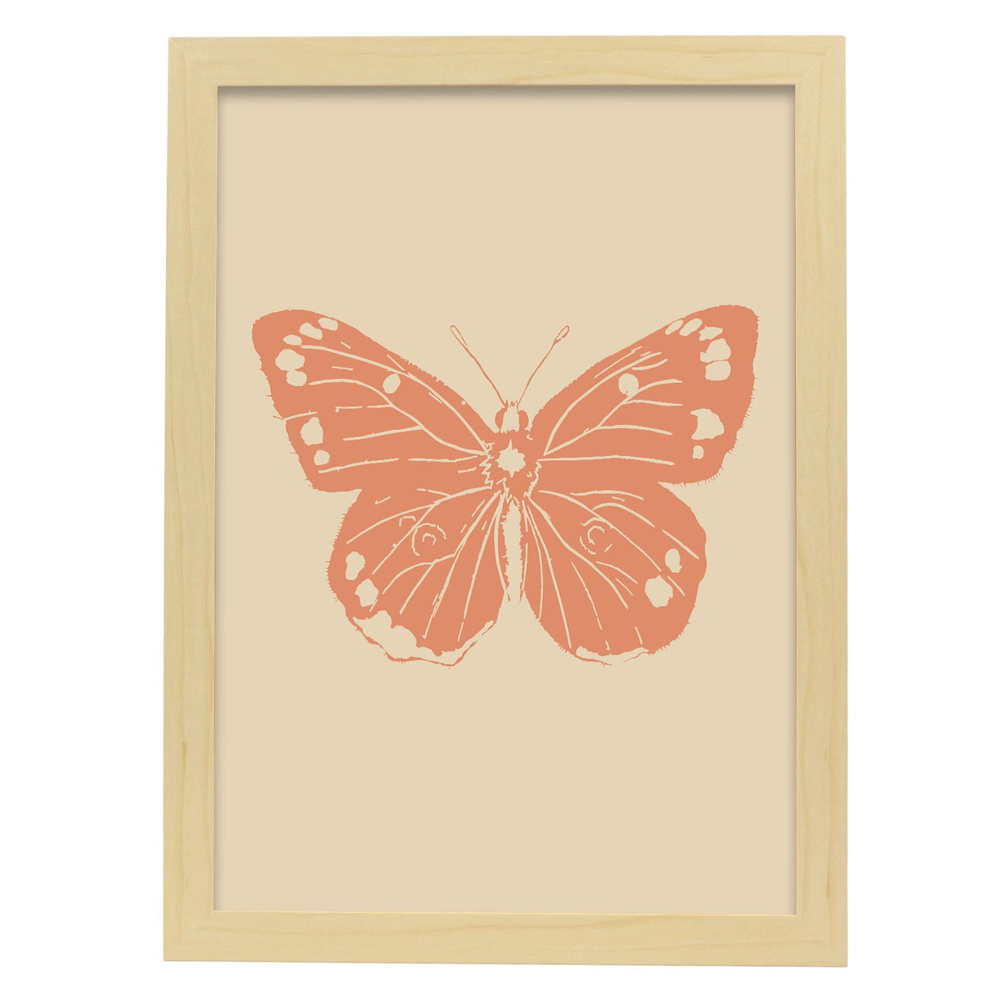 Lámina Nacnic Mariposa Hermosa Inspirada en Matisse