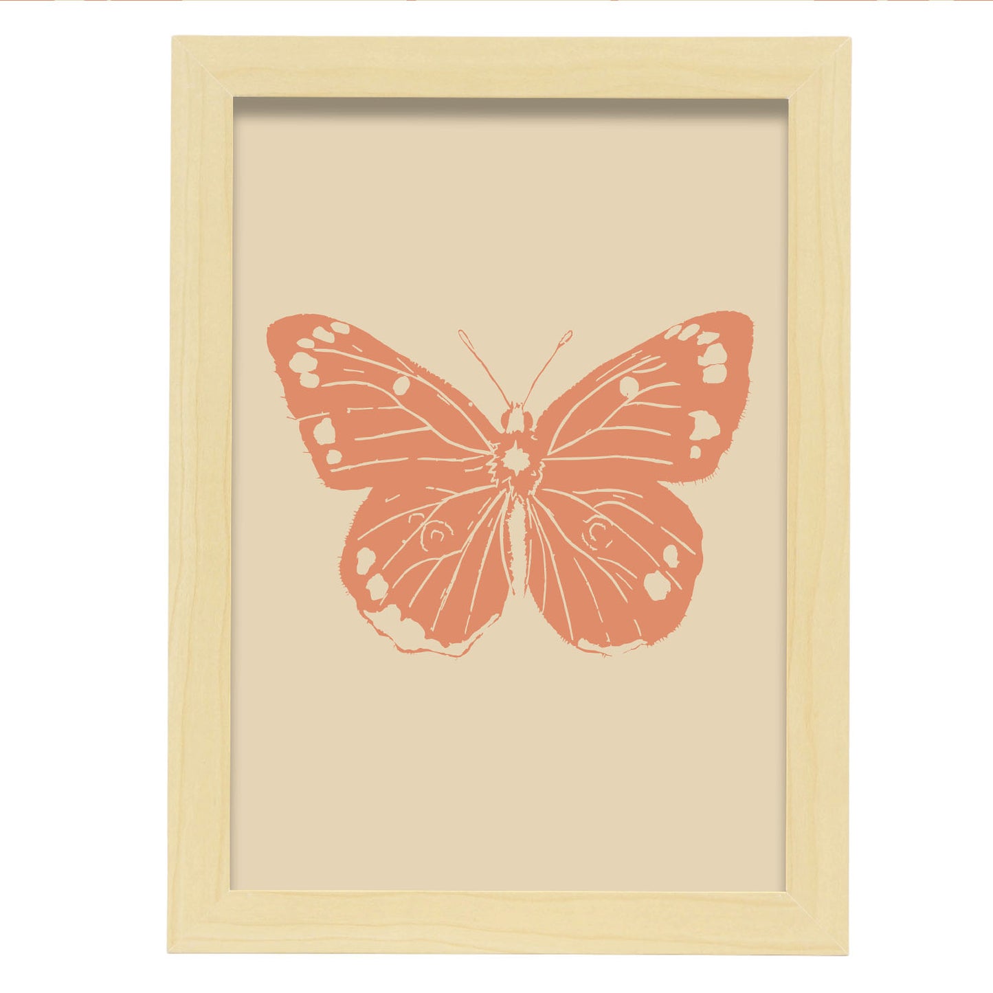 Lámina Nacnic Mariposa Hermosa Inspirada en Matisse