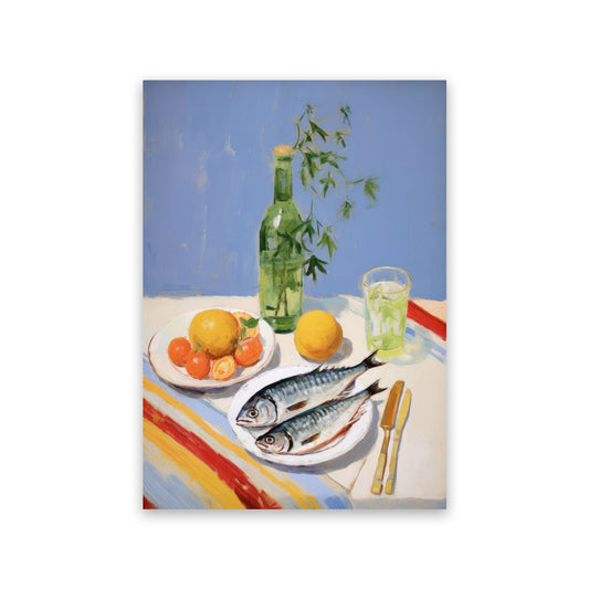 Lámina Nacnic Cocina Salada en Pintura de Alimentos