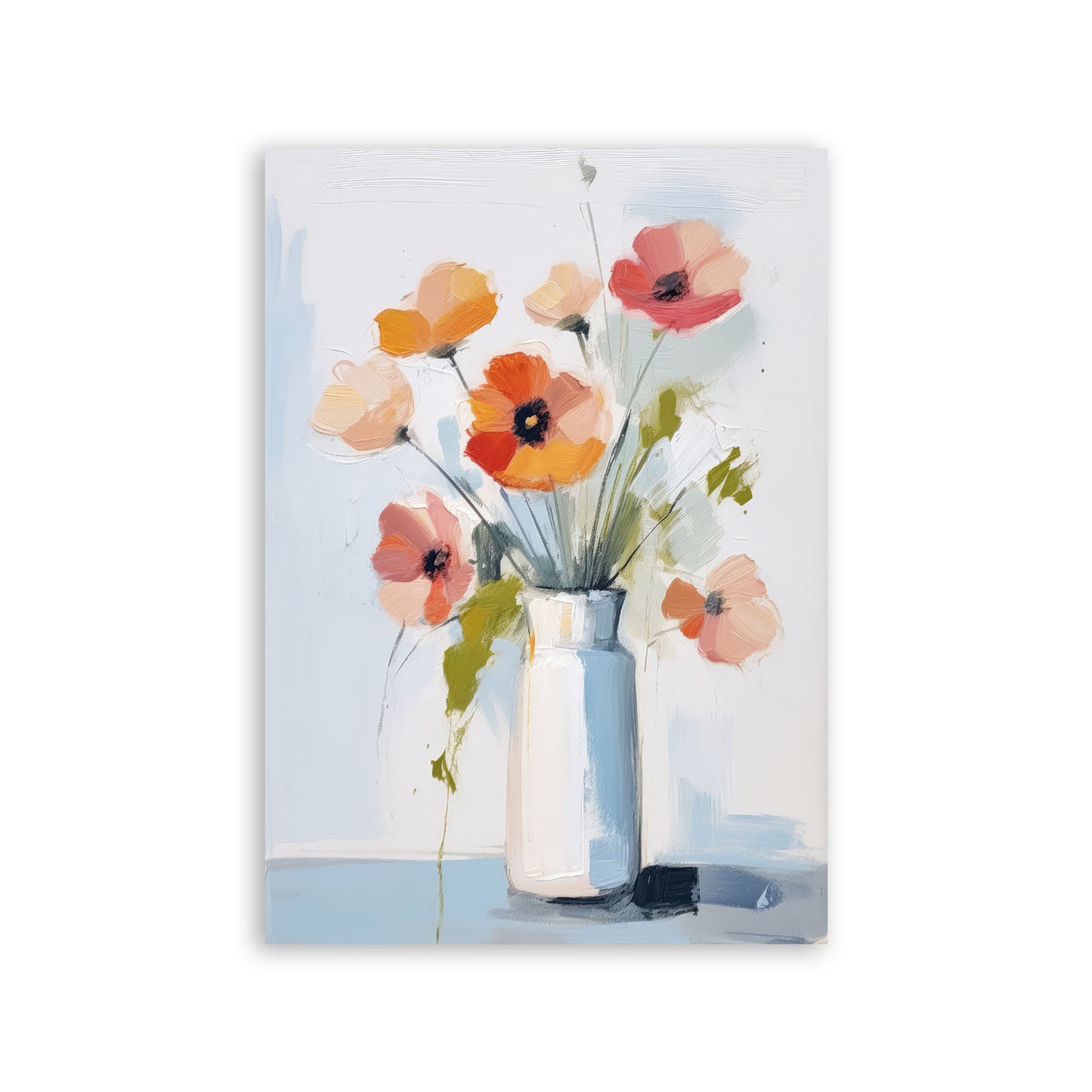 Lamina Nacnic Jarrones de Lino con Estampados de Flores
