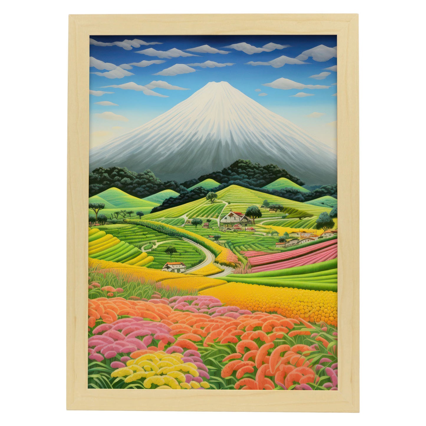 Lámina Nacnic de Monte Fuji en Estilo Japonés Ecléctico