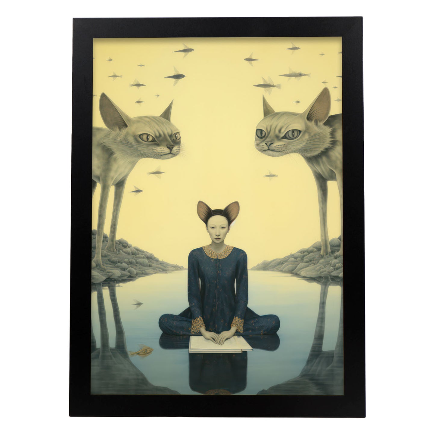 Lámina Nacnic de Gato Sphynx en Pinturas Eclécticas