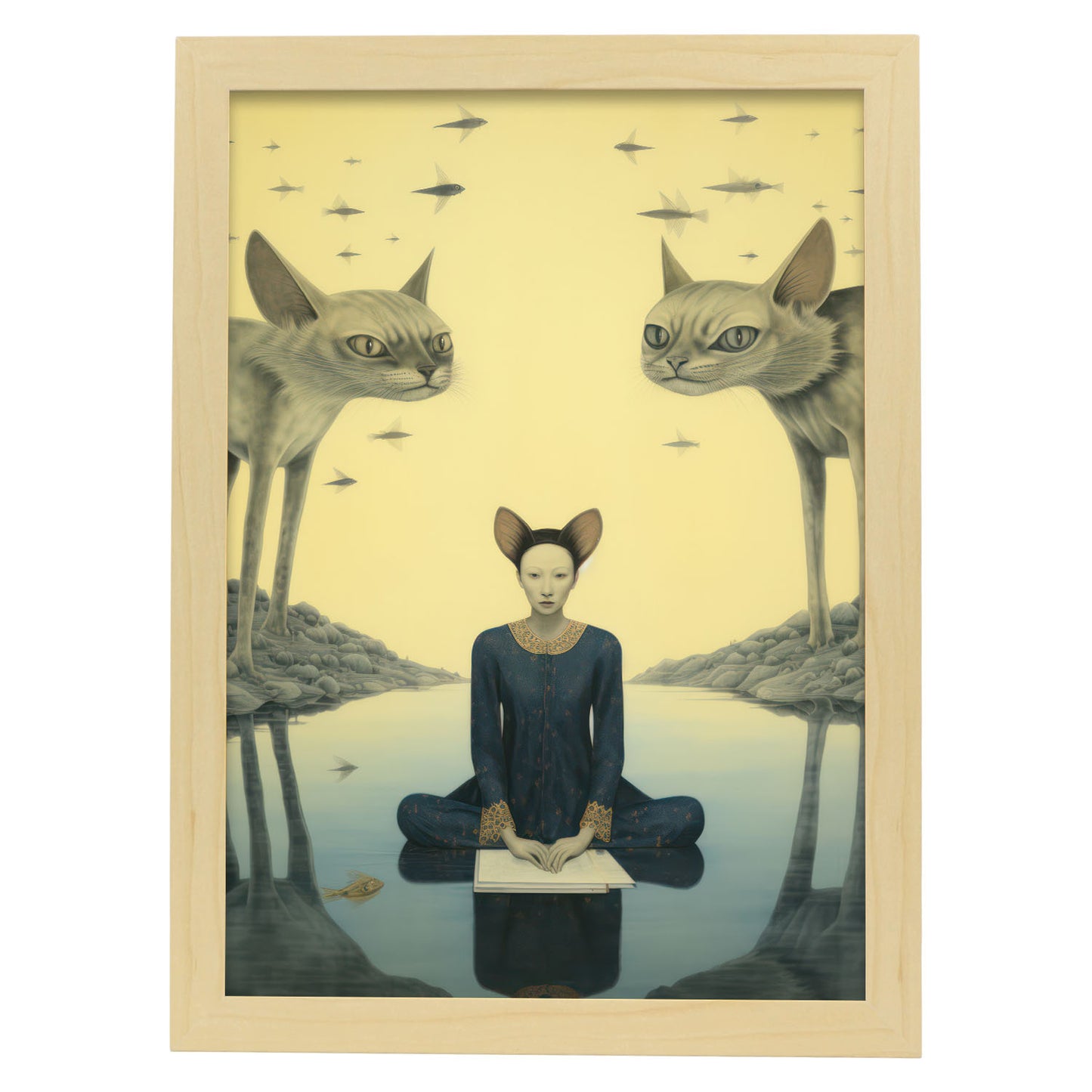 Lámina Nacnic de Gato Sphynx en Pinturas Eclécticas