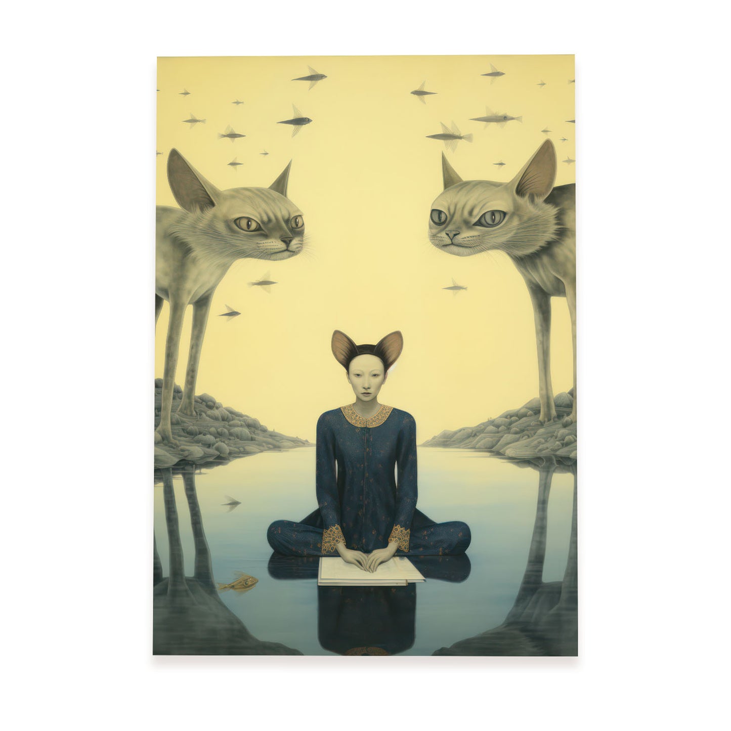 Lámina Nacnic de Gato Sphynx en Pinturas Eclécticas