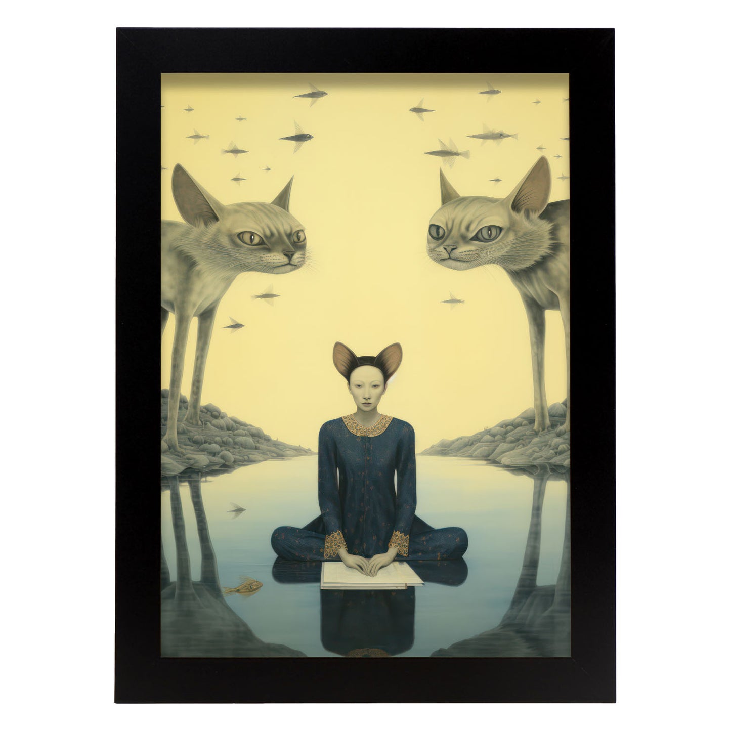 Lámina Nacnic de Gato Sphynx en Pinturas Eclécticas