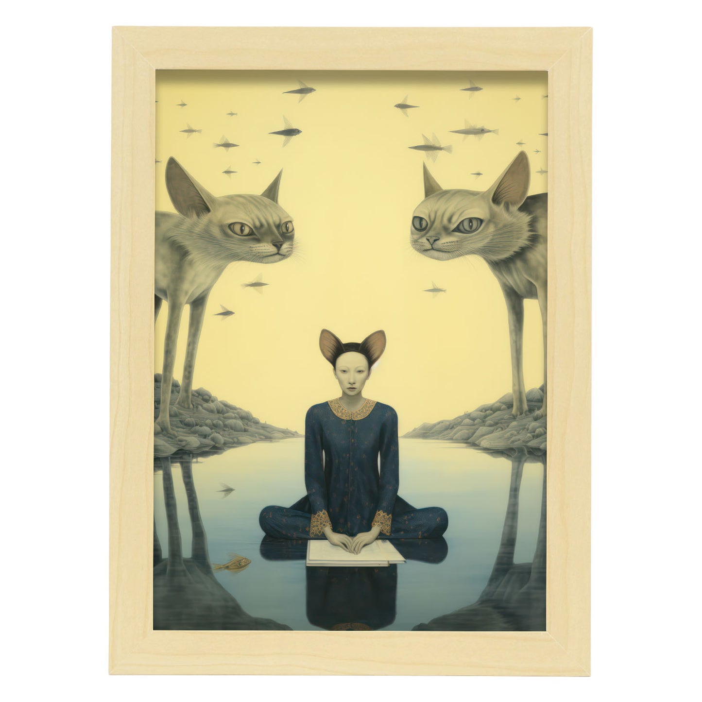 Lámina Nacnic de Gato Sphynx en Pinturas Eclécticas