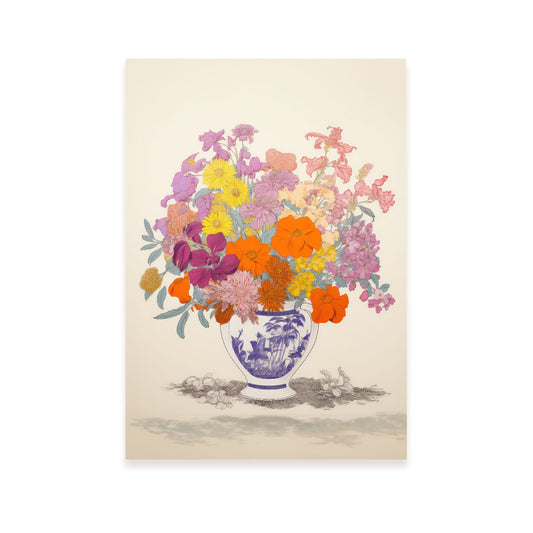 Nacnic Lámina de Flores Lujosas en Jarrón Ecléctico