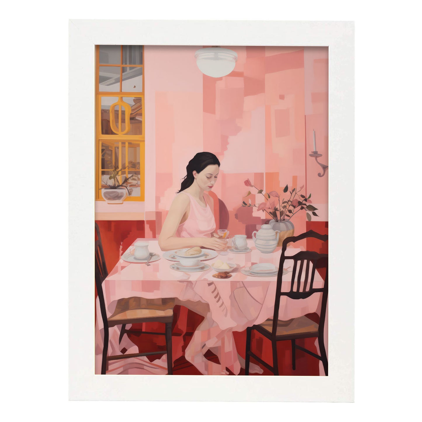 Lámina Nacnic Desayuno Suave en Rosa