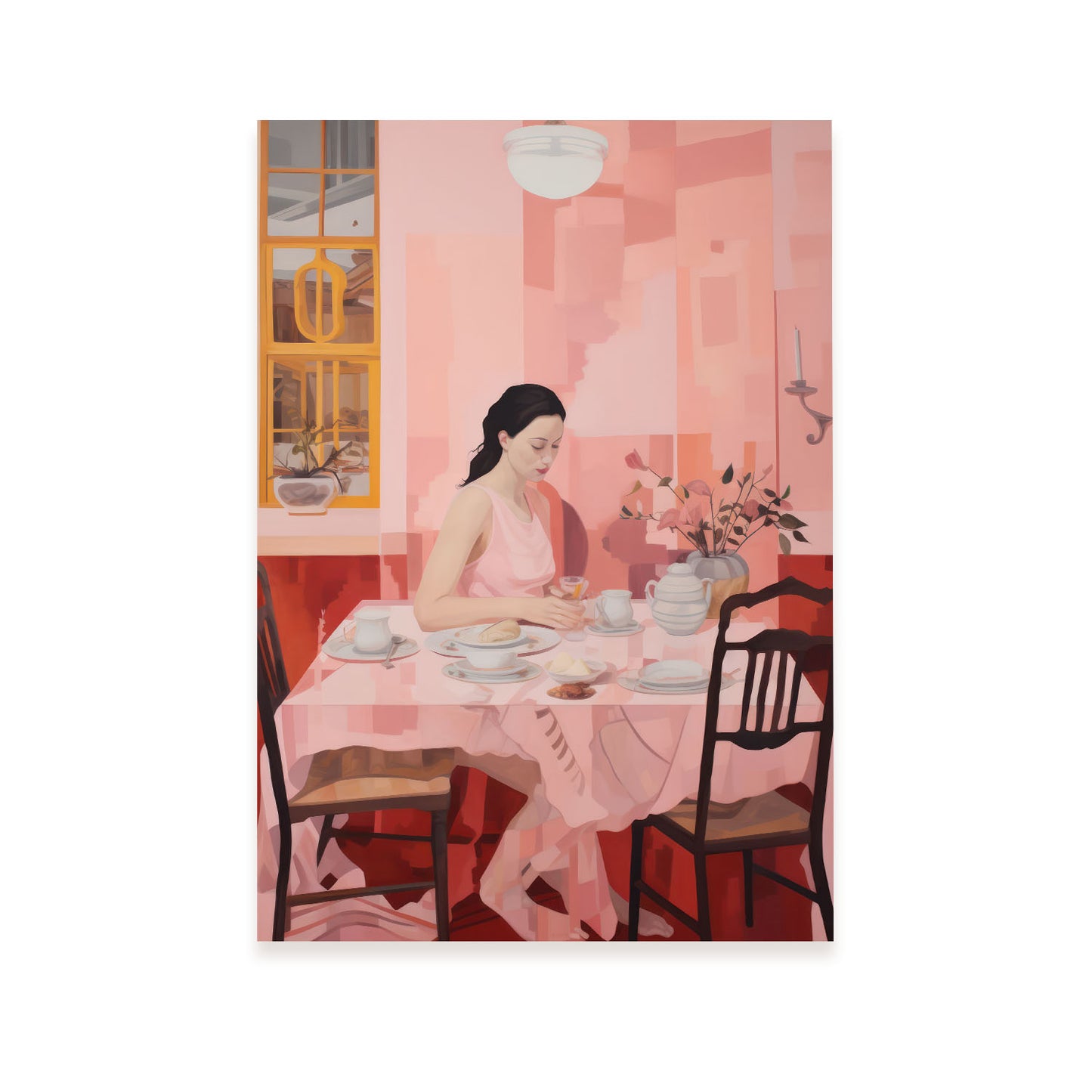 Lámina Nacnic Desayuno Suave en Rosa