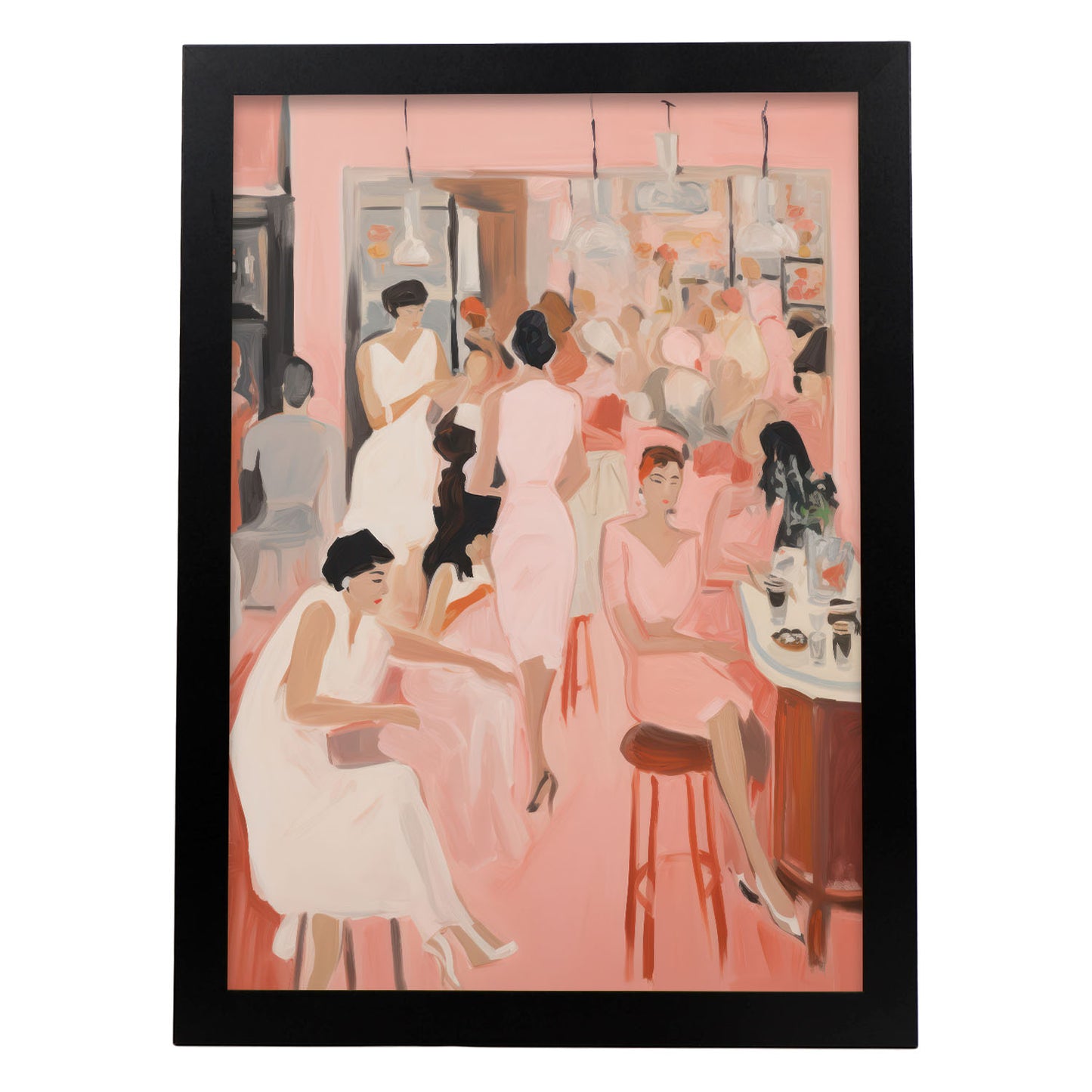 Lamina Nacnic Noche de Chicas para Habitación Rosa Ecléctica