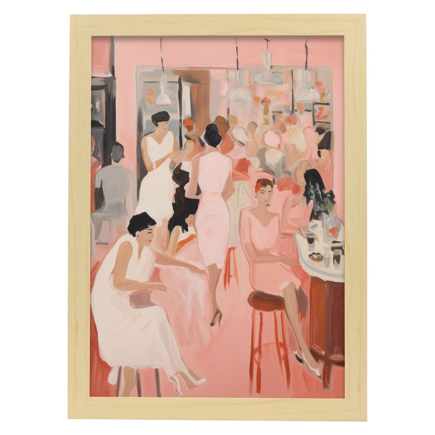 Lamina Nacnic Noche de Chicas para Habitación Rosa Ecléctica