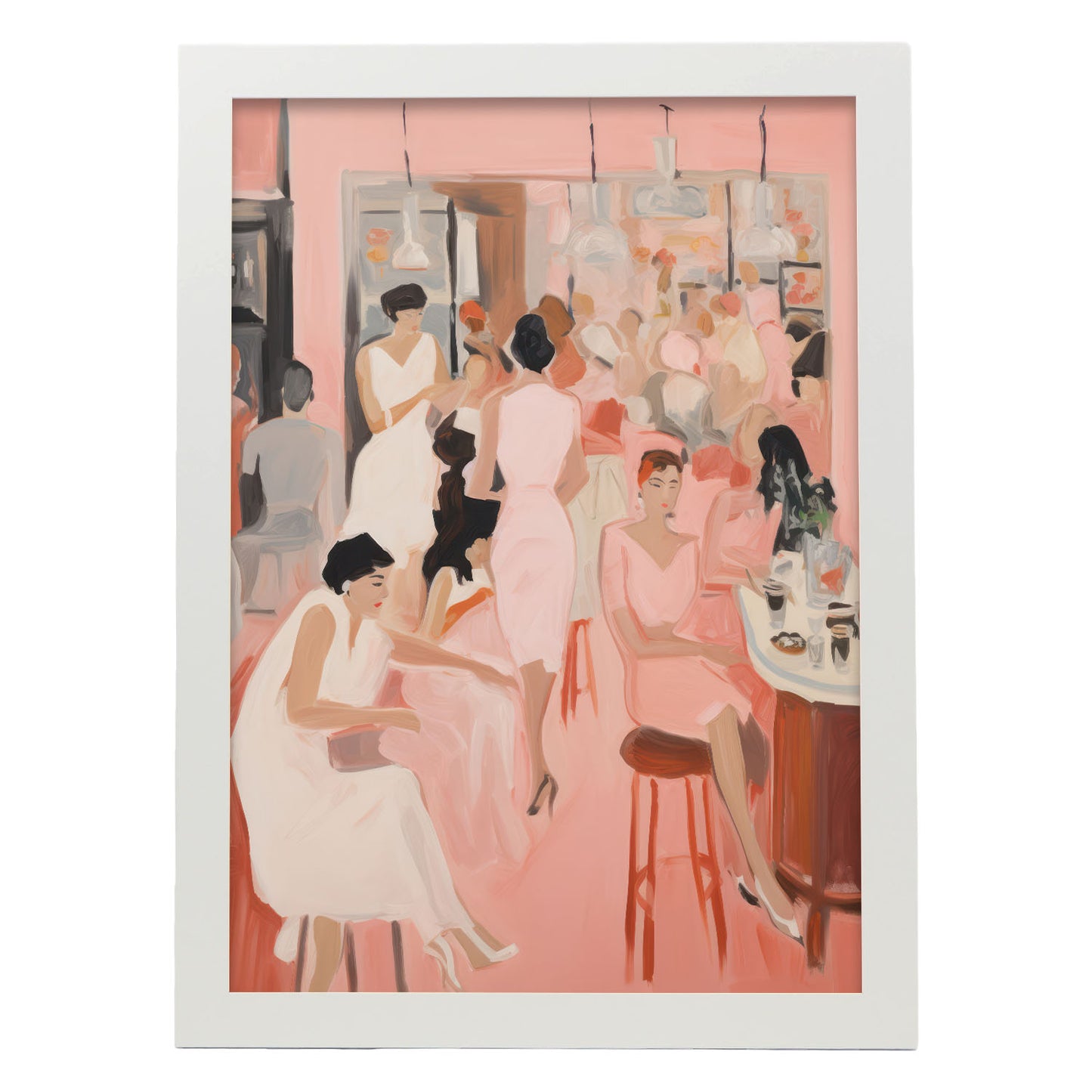 Lamina Nacnic Noche de Chicas para Habitación Rosa Ecléctica