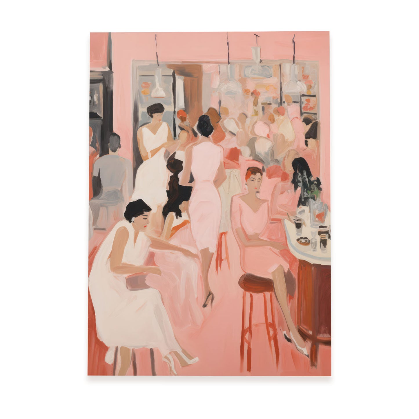 Lamina Nacnic Noche de Chicas para Habitación Rosa Ecléctica