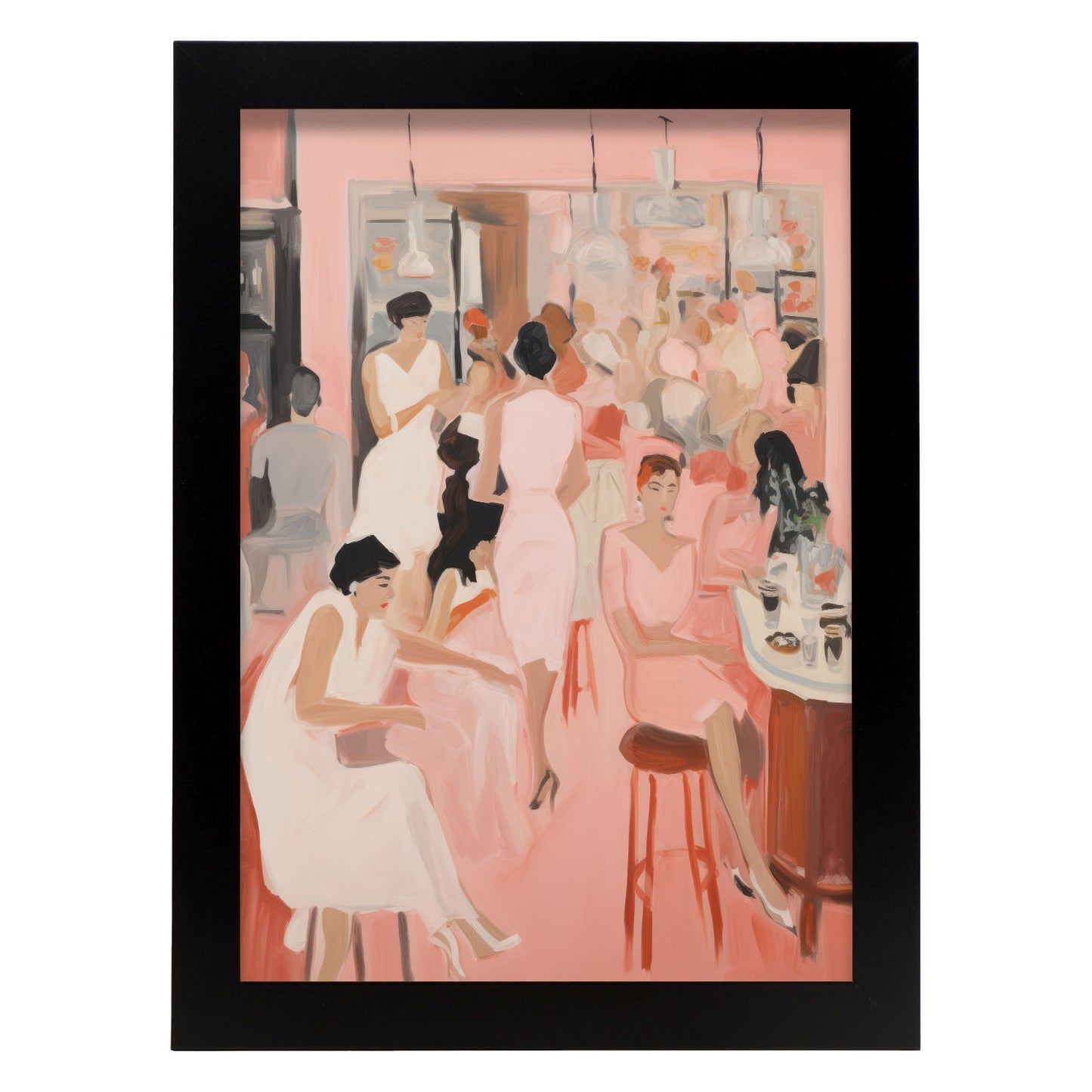 Lamina Nacnic Noche de Chicas para Habitación Rosa Ecléctica