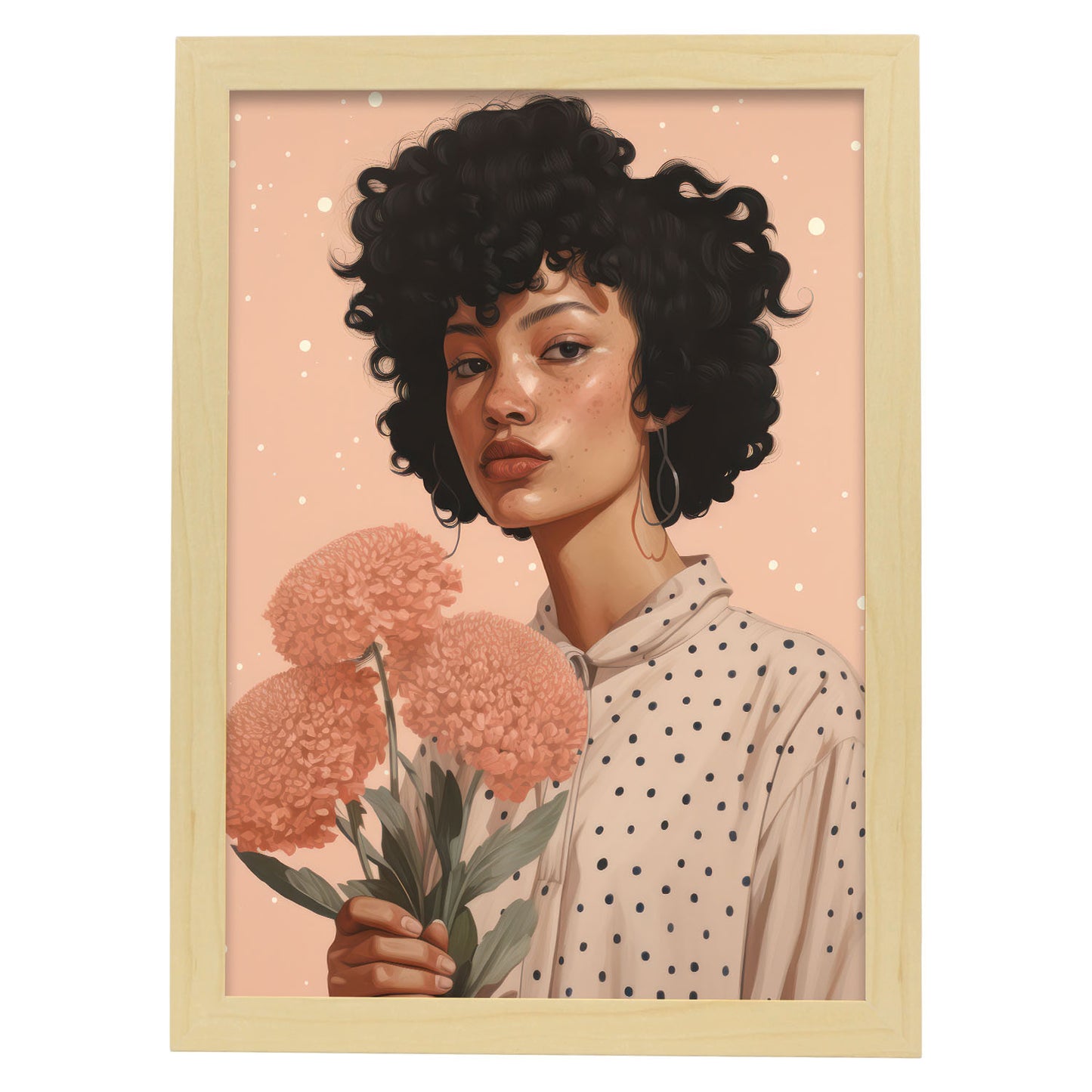 Nacnic Lady Flowie Lamina Decorativa