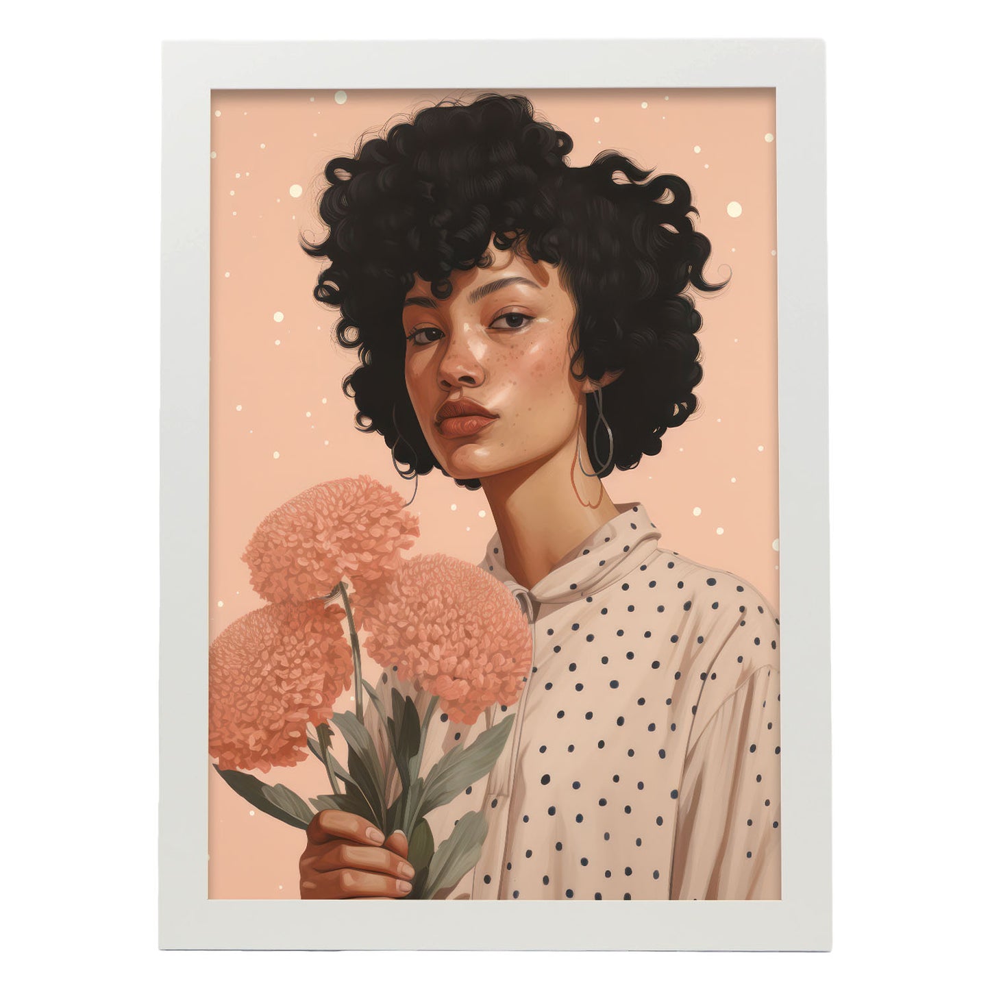 Nacnic Lady Flowie Lamina Decorativa
